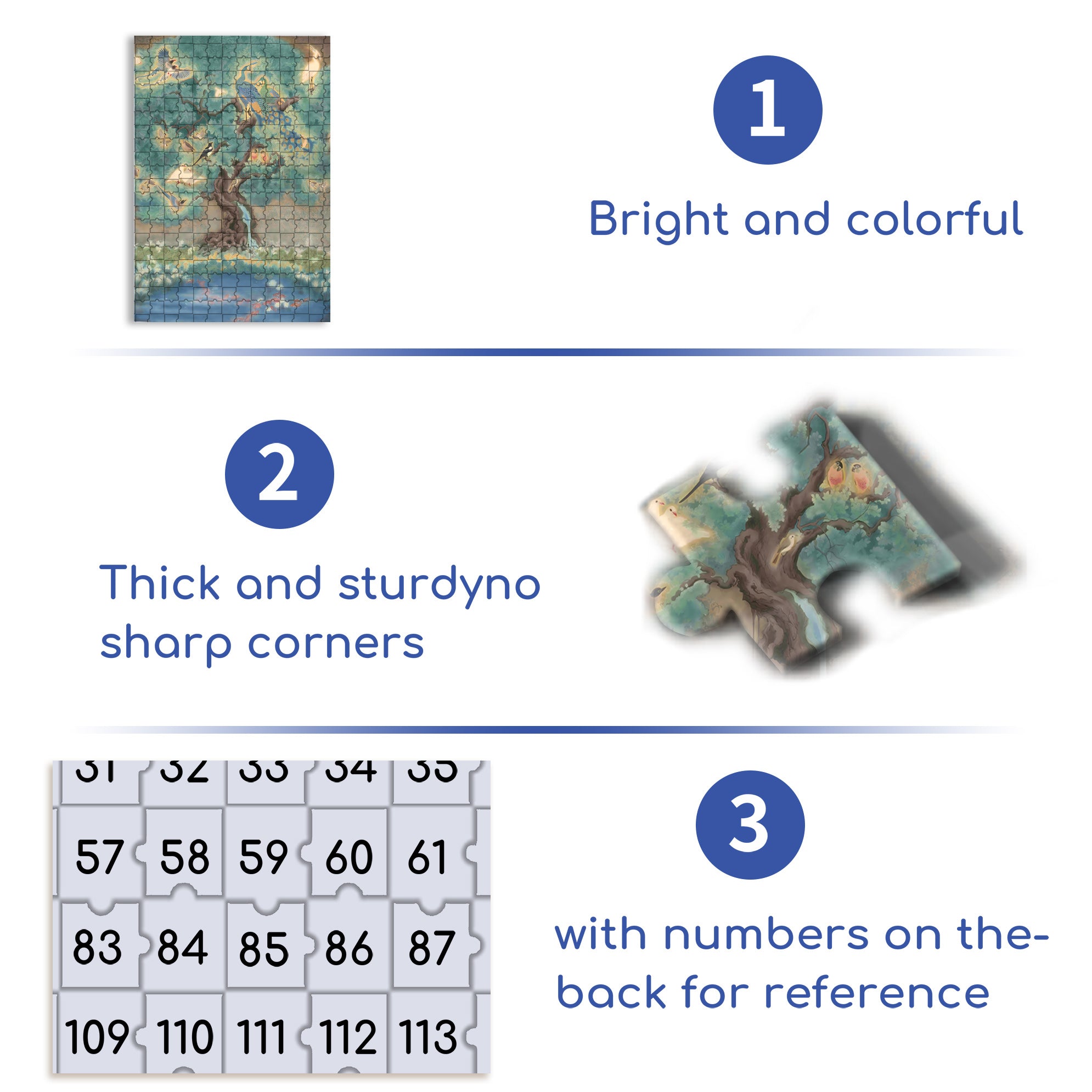 Glowing Bird 500pcs/1000pcs Jigsaw Puzzle, Scratch-Resistant, Interactive Family Game & Brain-Boosting DIY Decor, Perfect for Halloween, Christmas & New Year Gifts, Family Puzzle Game
