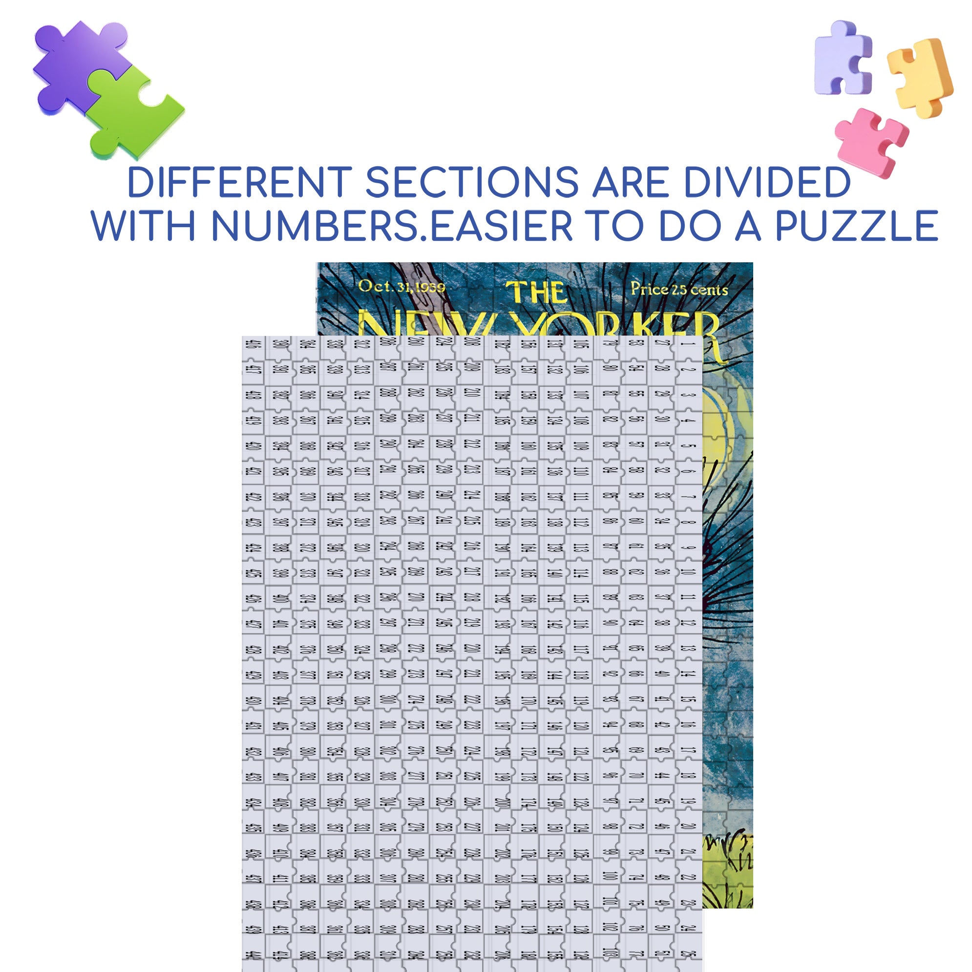 Innocent Eyes 2 500pcs/1000pcs Jigsaw Puzzle, Scratch-Resistant, Interactive Family Game & Brain-Boosting DIY Decor, Perfect for Halloween, Christmas & New Year Gifts, Family Puzzle Game