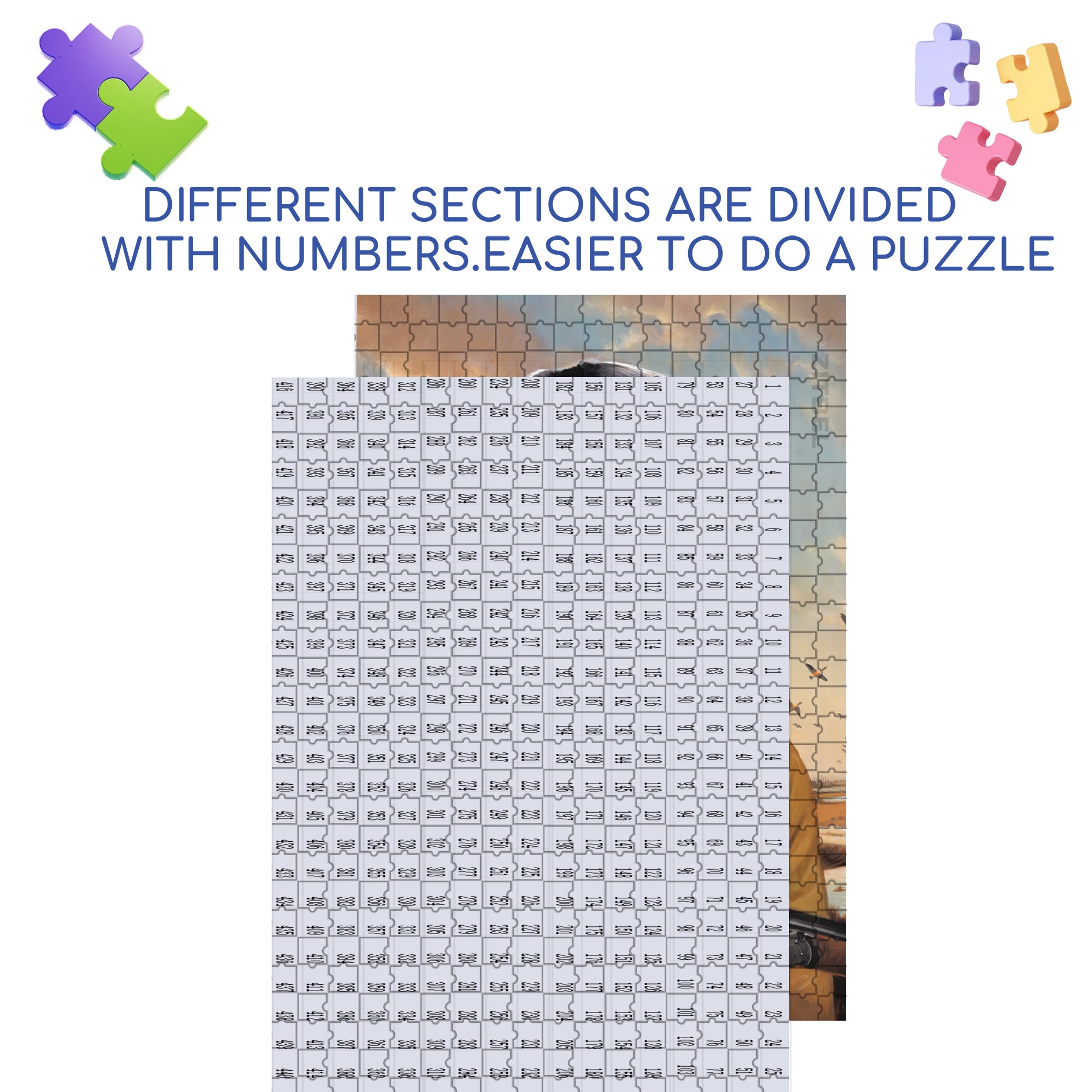 My Name is Ike 500pcs/1000pcs Jigsaw Puzzle, Scratch-Resistant, Interactive Family Game & Brain-Boosting DIY Decor, Perfect for Halloween, Christmas & New Year Gifts, Family Puzzle Game