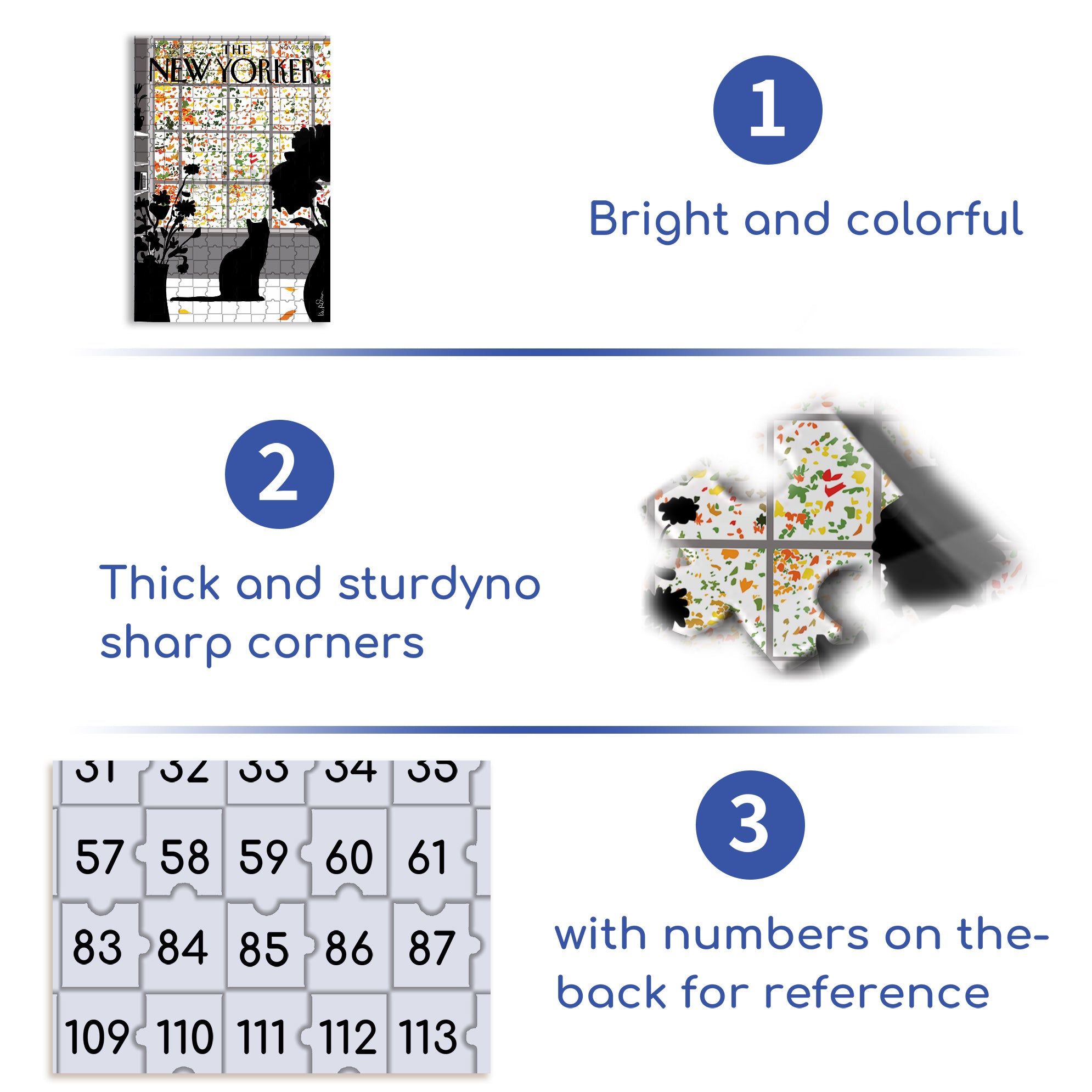 Season's Turn 500pcs/1000pcs Jigsaw Puzzle, Scratch-Resistant, Interactive Family Game & Brain-Boosting DIY Decor, Perfect for Halloween, Christmas & New Year Gifts, Family Puzzle Game