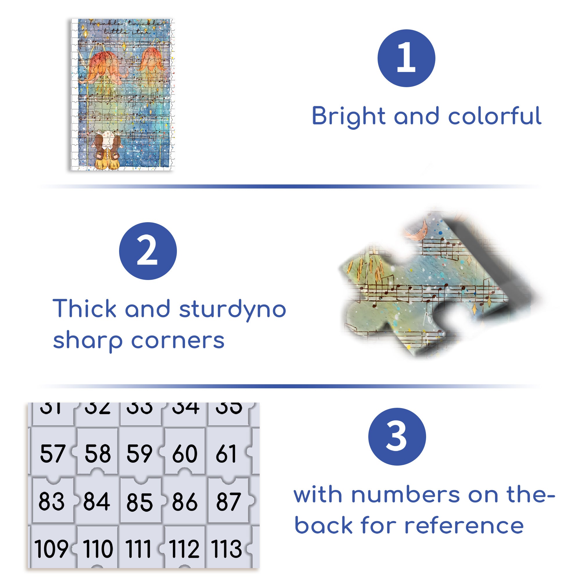 Sheet Music 500pcs/1000pcs Jigsaw Puzzle, Scratch-Resistant, Interactive Family Game & Brain-Boosting DIY Decor, Perfect for Halloween, Christmas & New Year Gifts, Family Puzzle Game