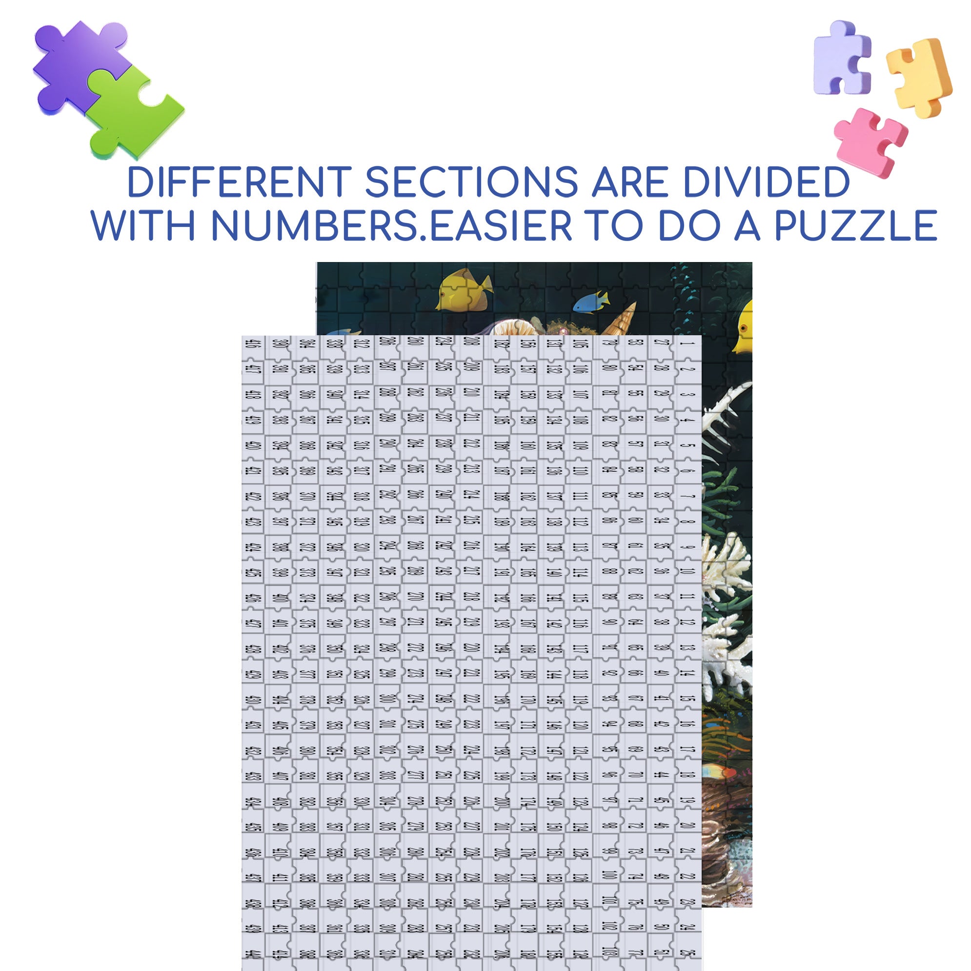 Shelly 500pcs/1000pcs Jigsaw Puzzle, Scratch-Resistant, Interactive Family Game & Brain-Boosting DIY Decor, Perfect for Halloween, Christmas & New Year Gifts, Family Puzzle Game