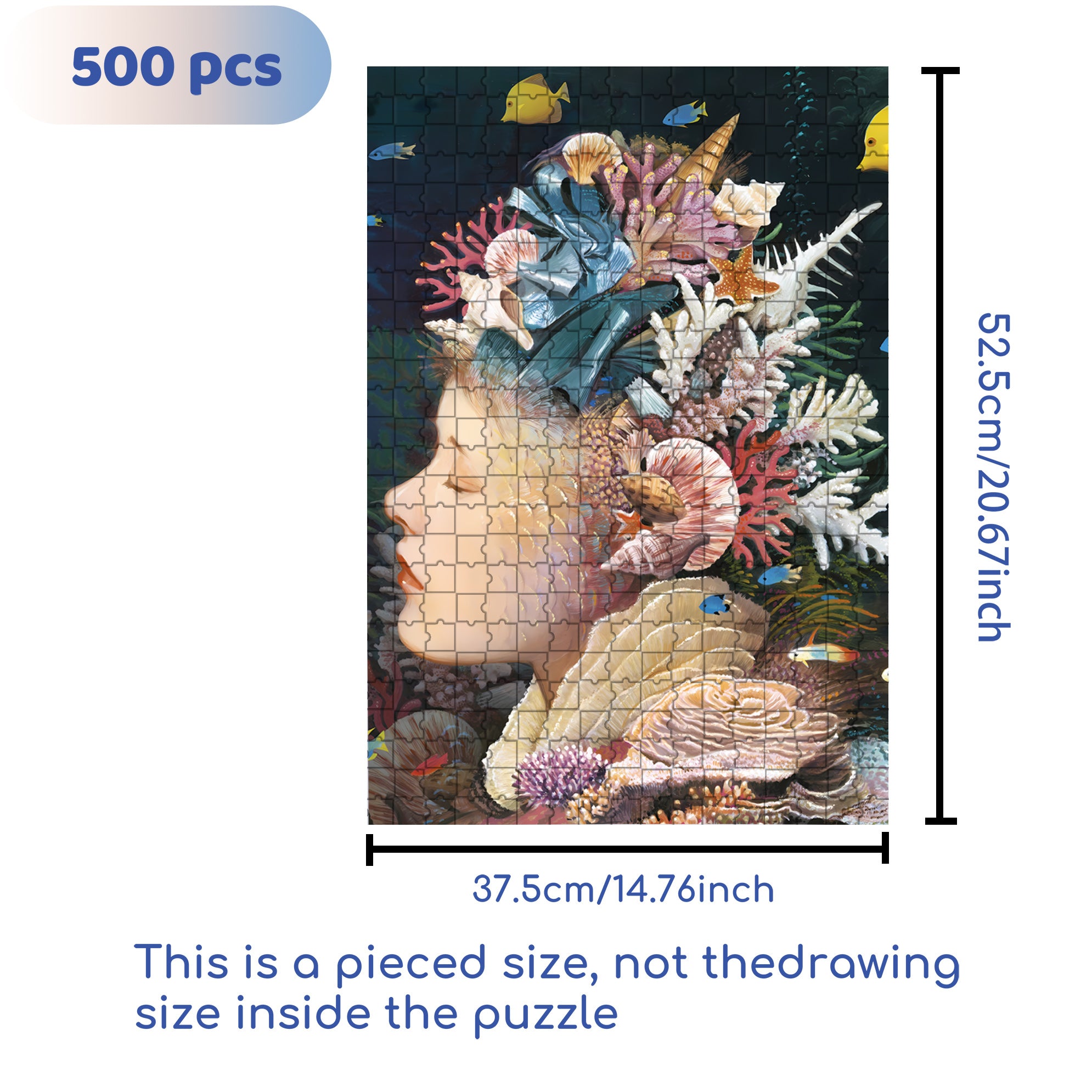 Shelly 500pcs/1000pcs Jigsaw Puzzle, Scratch-Resistant, Interactive Family Game & Brain-Boosting DIY Decor, Perfect for Halloween, Christmas & New Year Gifts, Family Puzzle Game