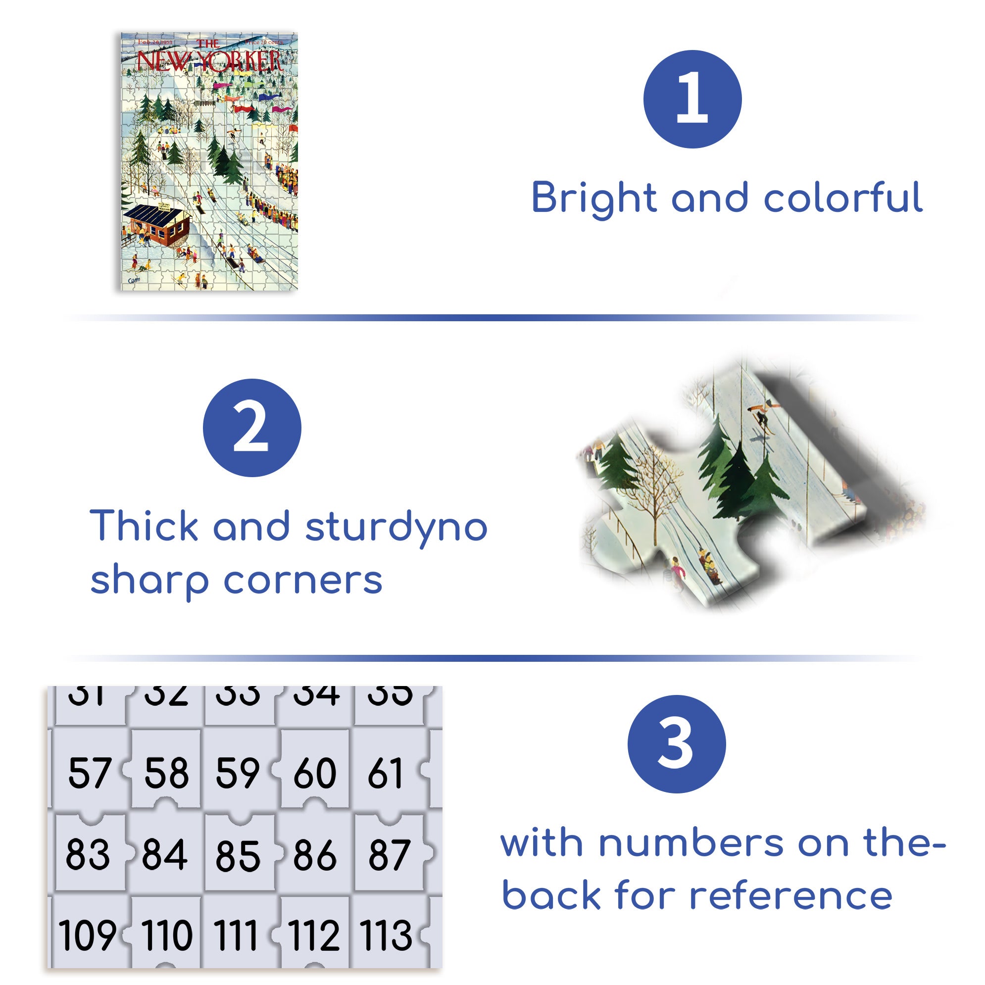 Sledding and Skiing 500pcs/1000pcs Jigsaw Puzzle, Scratch-Resistant, Interactive Family Game & Brain-Boosting DIY Decor, Perfect for Halloween, Christmas & New Year Gifts, Family Puzzle Game