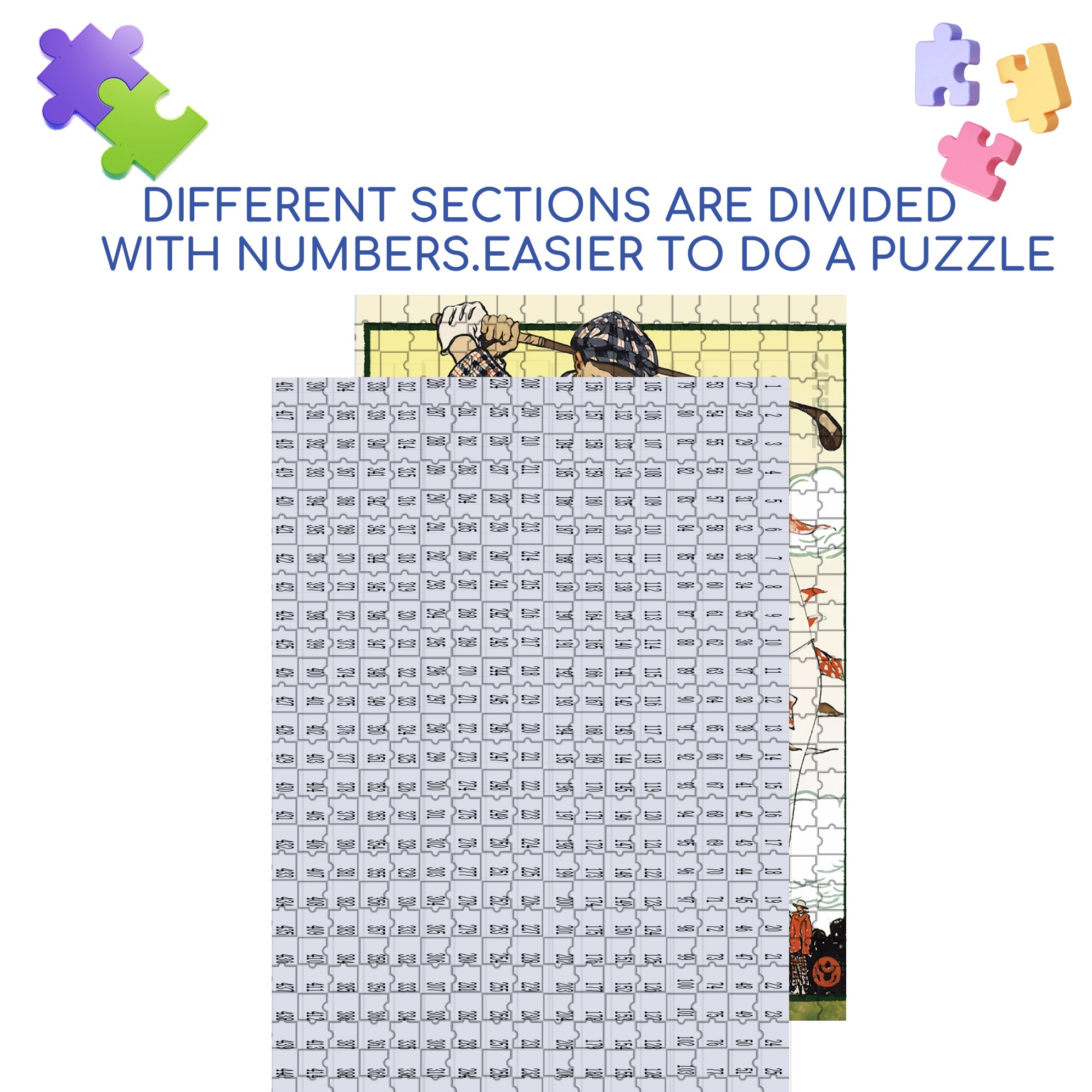 Teeing 500pcs/1000pcs Jigsaw Puzzle, Scratch-Resistant, Interactive Family Game & Brain-Boosting DIY Decor, Perfect for Halloween, Christmas & New Year Gifts, Family Puzzle Game