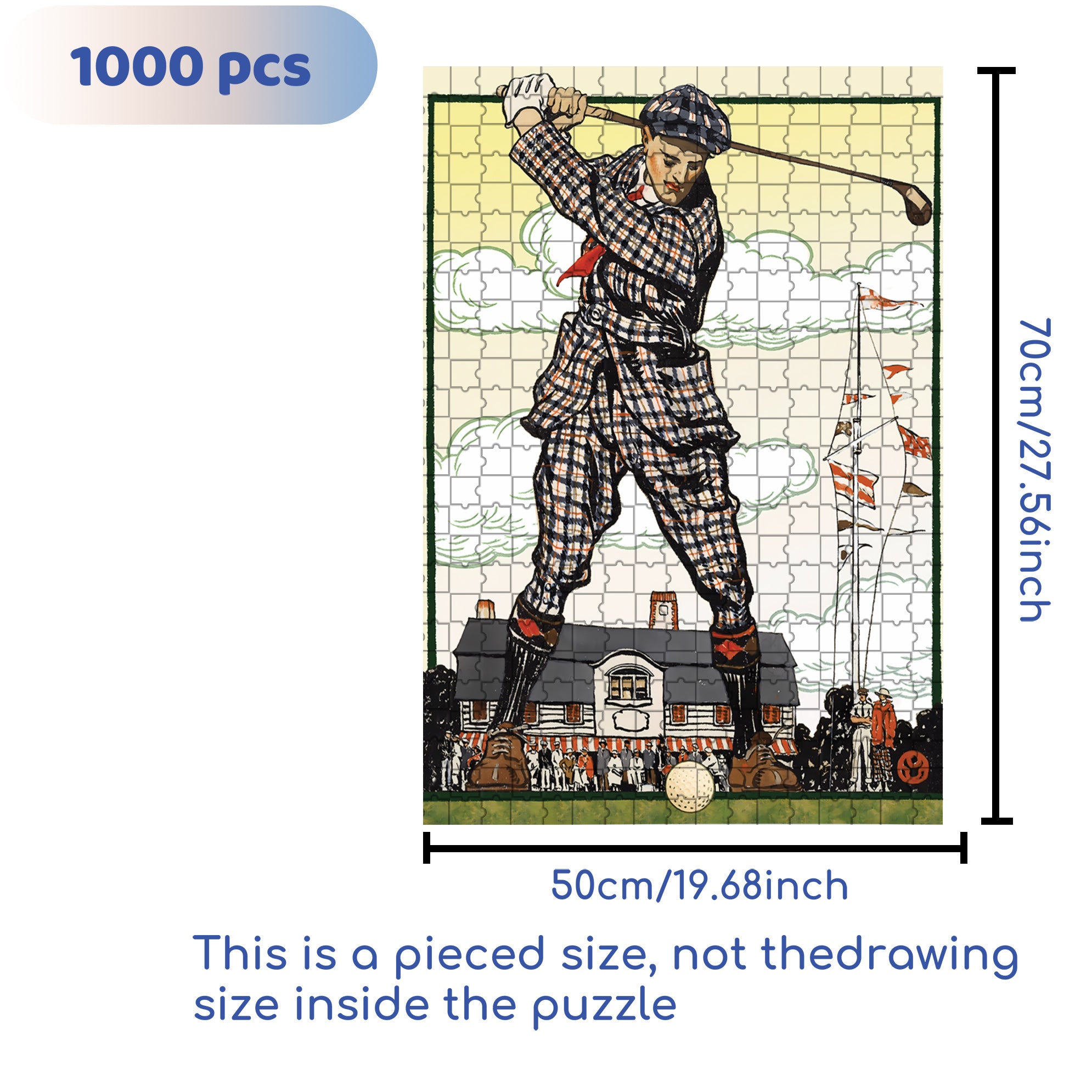 Teeing 500pcs/1000pcs Jigsaw Puzzle, Scratch-Resistant, Interactive Family Game & Brain-Boosting DIY Decor, Perfect for Halloween, Christmas & New Year Gifts, Family Puzzle Game