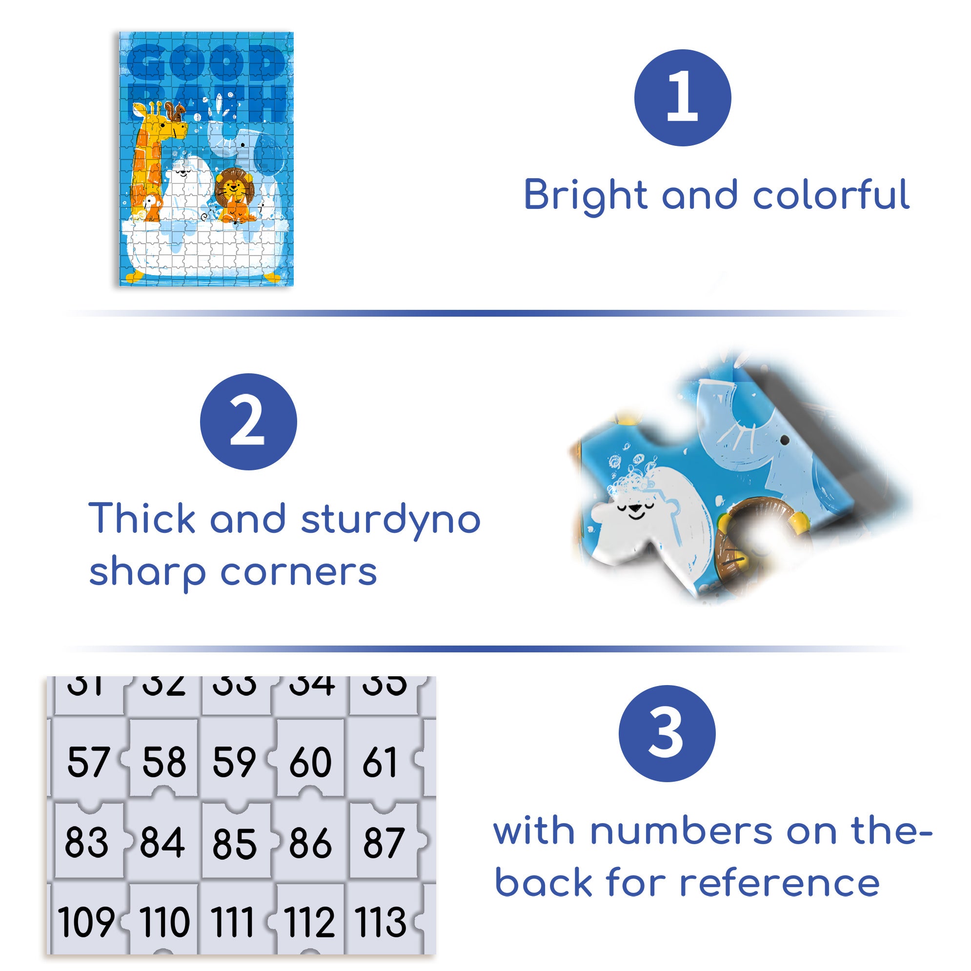 The Good Bath Day 500pcs/1000pcs Jigsaw Puzzle, Scratch-Resistant, Interactive Family Game & Brain-Boosting DIY Decor, Perfect for Halloween, Christmas & New Year Gifts, Family Puzzle Game