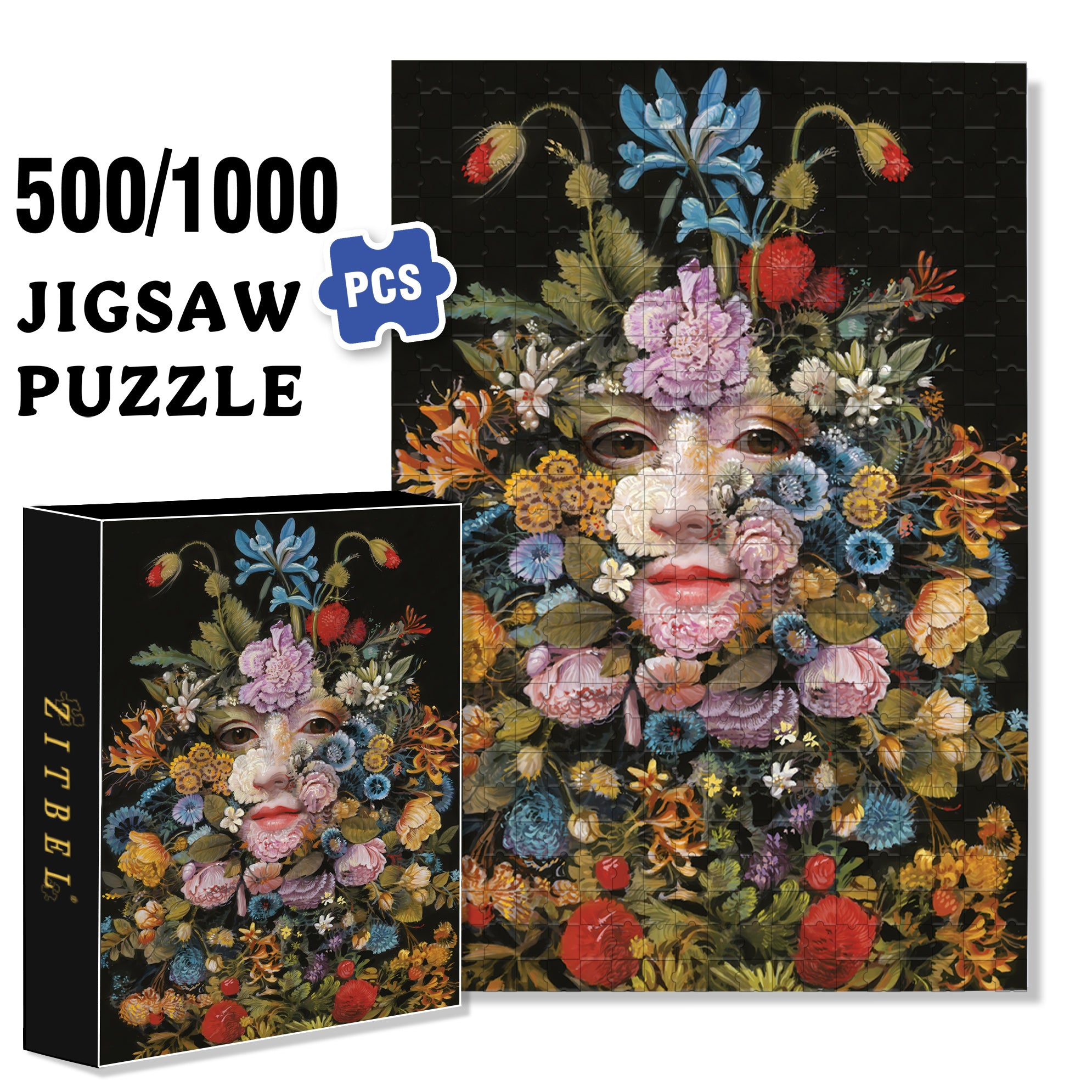 The Wakening 500pcs/1000pcs Jigsaw Puzzle, Scratch-Resistant, Interactive Family Game & Brain-Boosting DIY Decor, Perfect for Halloween, Christmas & New Year Gifts, Family Puzzle Game