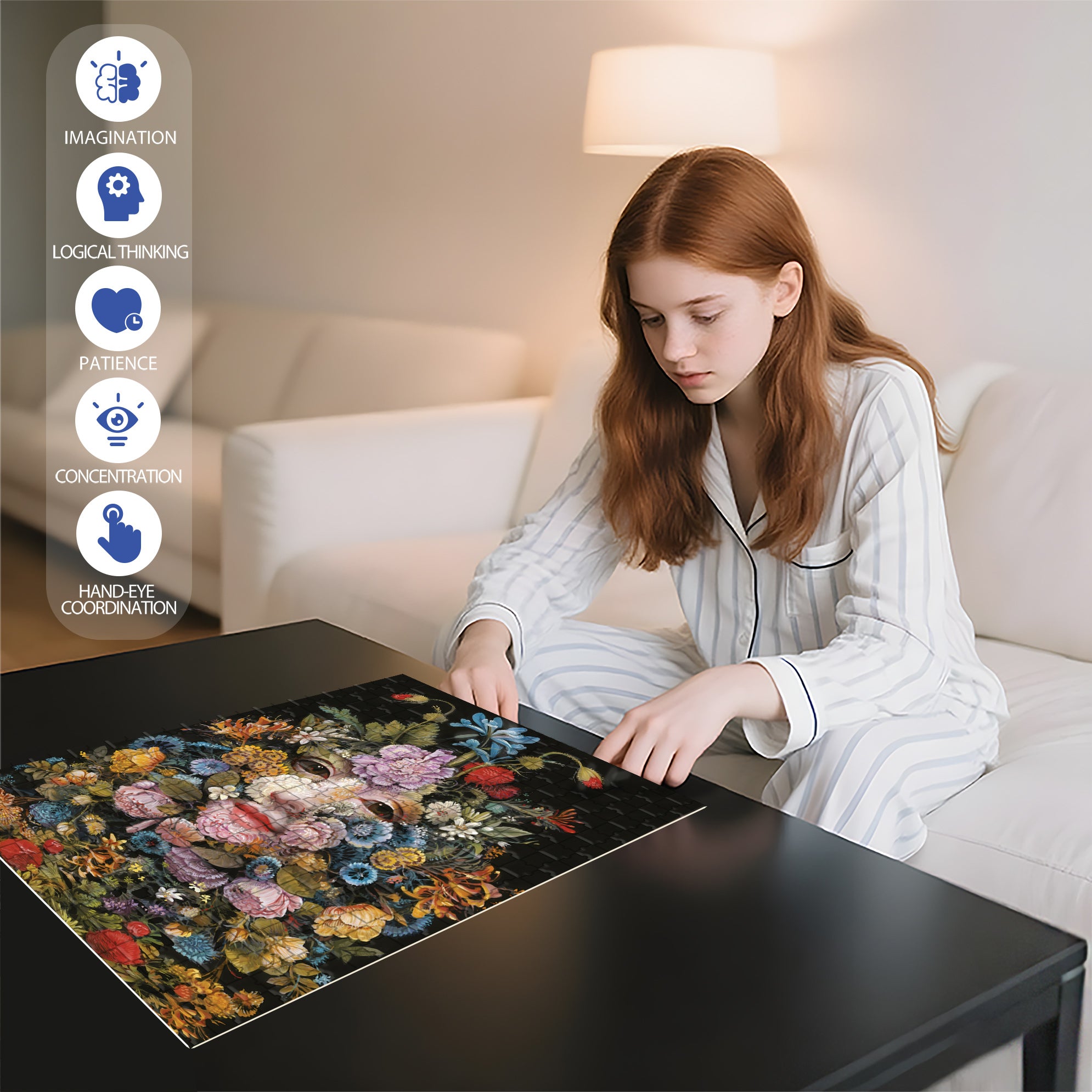 The Wakening 500pcs/1000pcs Jigsaw Puzzle, Scratch-Resistant, Interactive Family Game & Brain-Boosting DIY Decor, Perfect for Halloween, Christmas & New Year Gifts, Family Puzzle Game