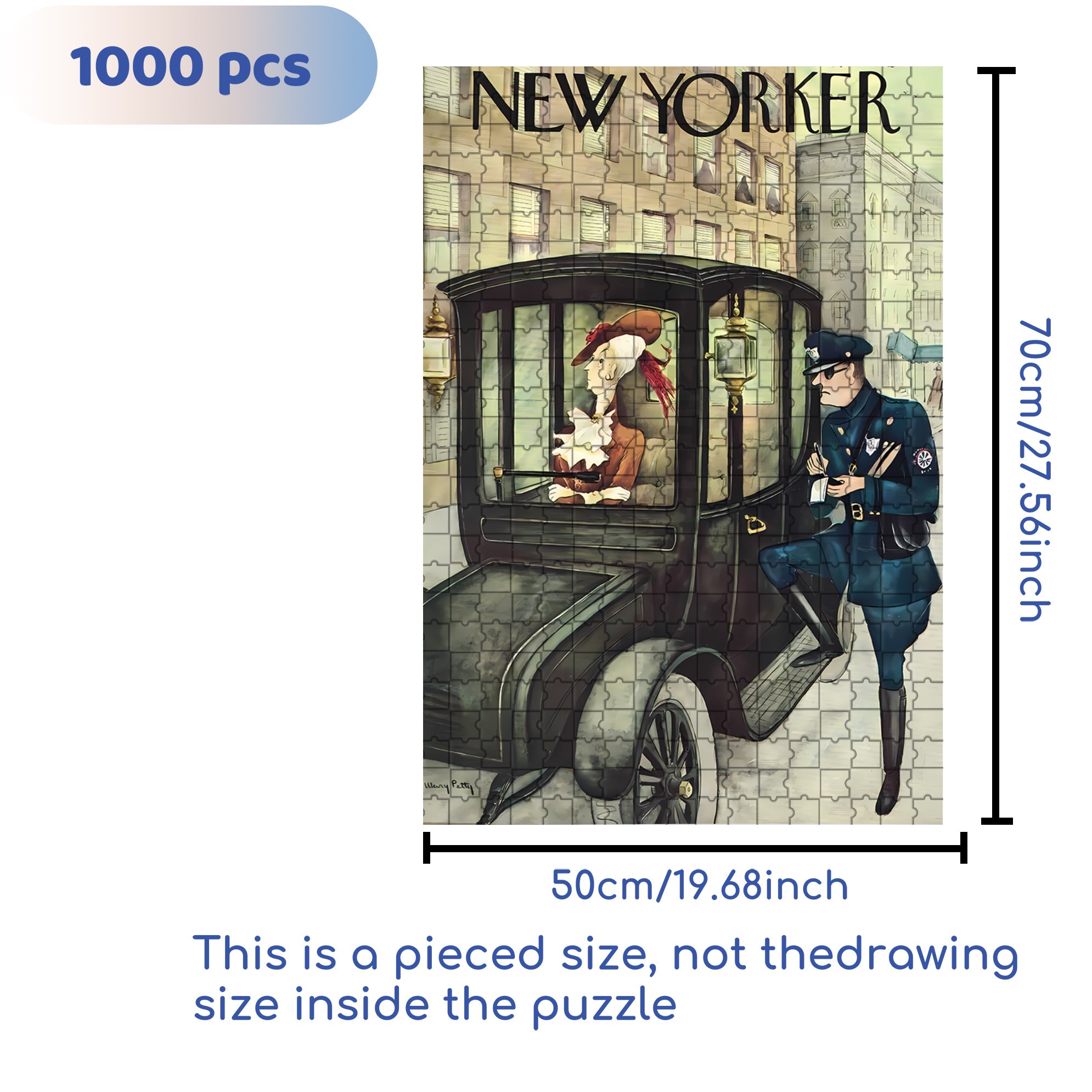 Ticket 500pcs/1000pcs Jigsaw Puzzle, Scratch-Resistant, Interactive Family Game & Brain-Boosting DIY Decor, Perfect for Halloween, Christmas & New Year Gifts, Family Puzzle Game