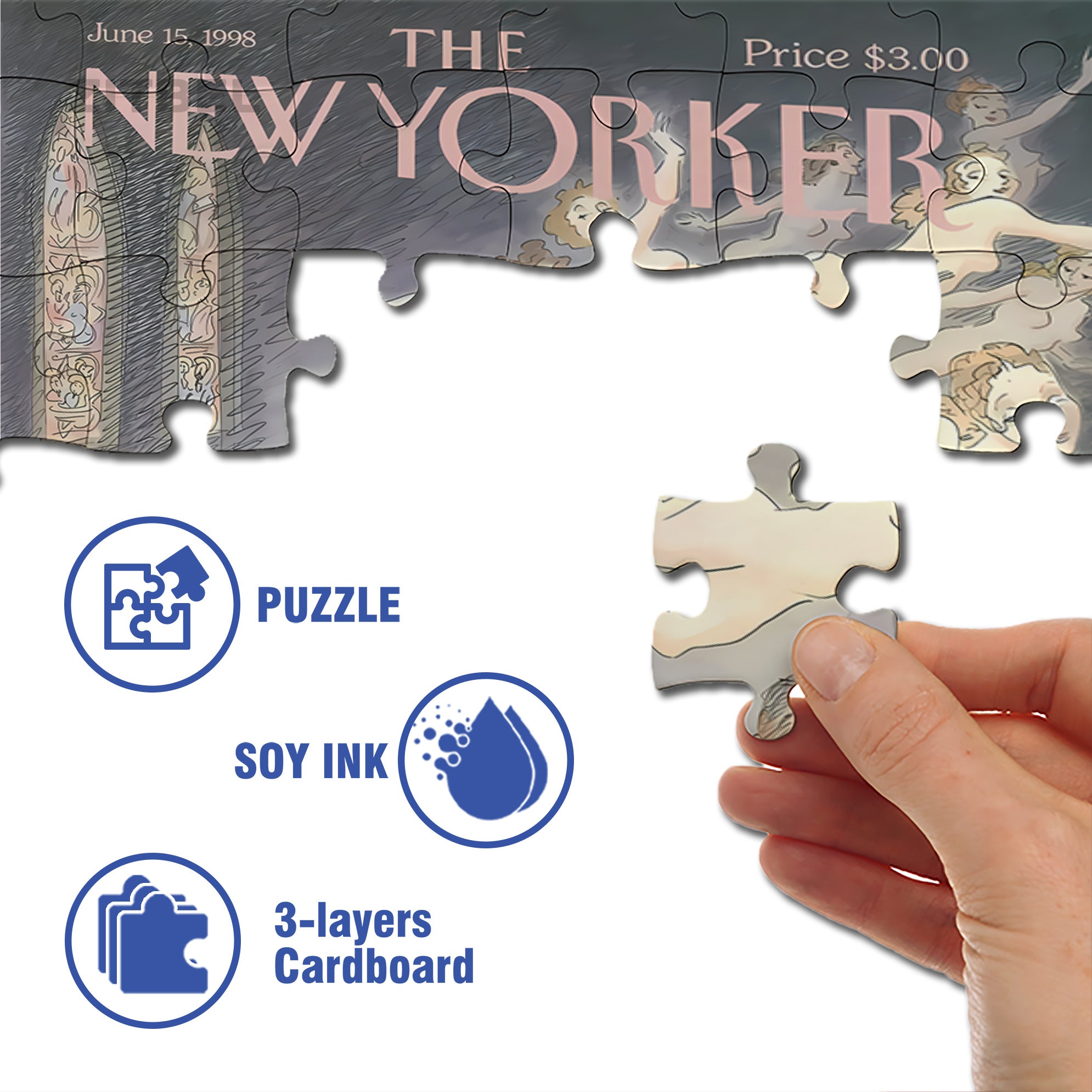 Wedding Vows 500pcs/1000pcs Jigsaw Puzzle, Scratch-Resistant, Interactive Family Game & Brain-Boosting DIY Decor, Perfect for Halloween, Christmas & New Year Gifts, Family Puzzle Game