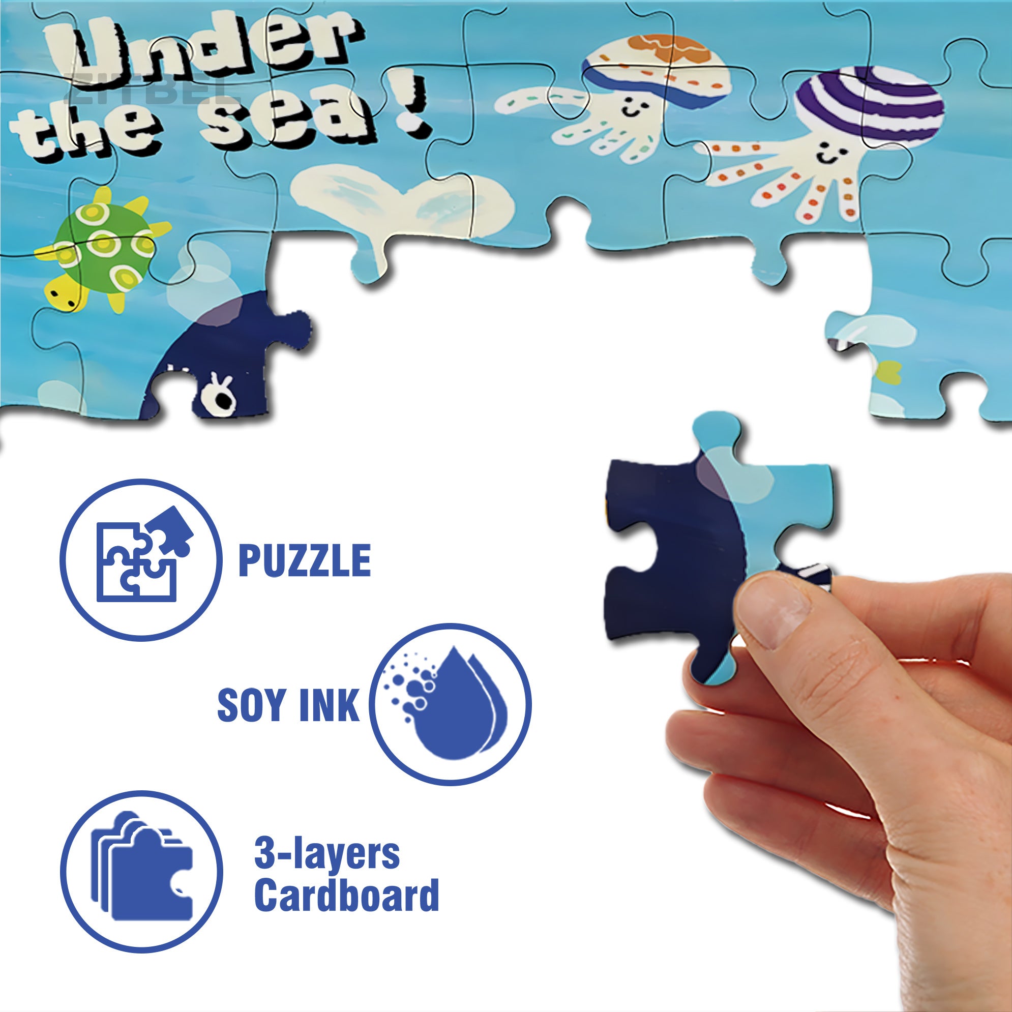 Whale Submarine 500pcs/1000pcs Jigsaw Puzzle, Scratch-Resistant, Interactive Family Game & Brain-Boosting DIY Decor, Perfect for Halloween, Christmas & New Year Gifts, Family Puzzle Game