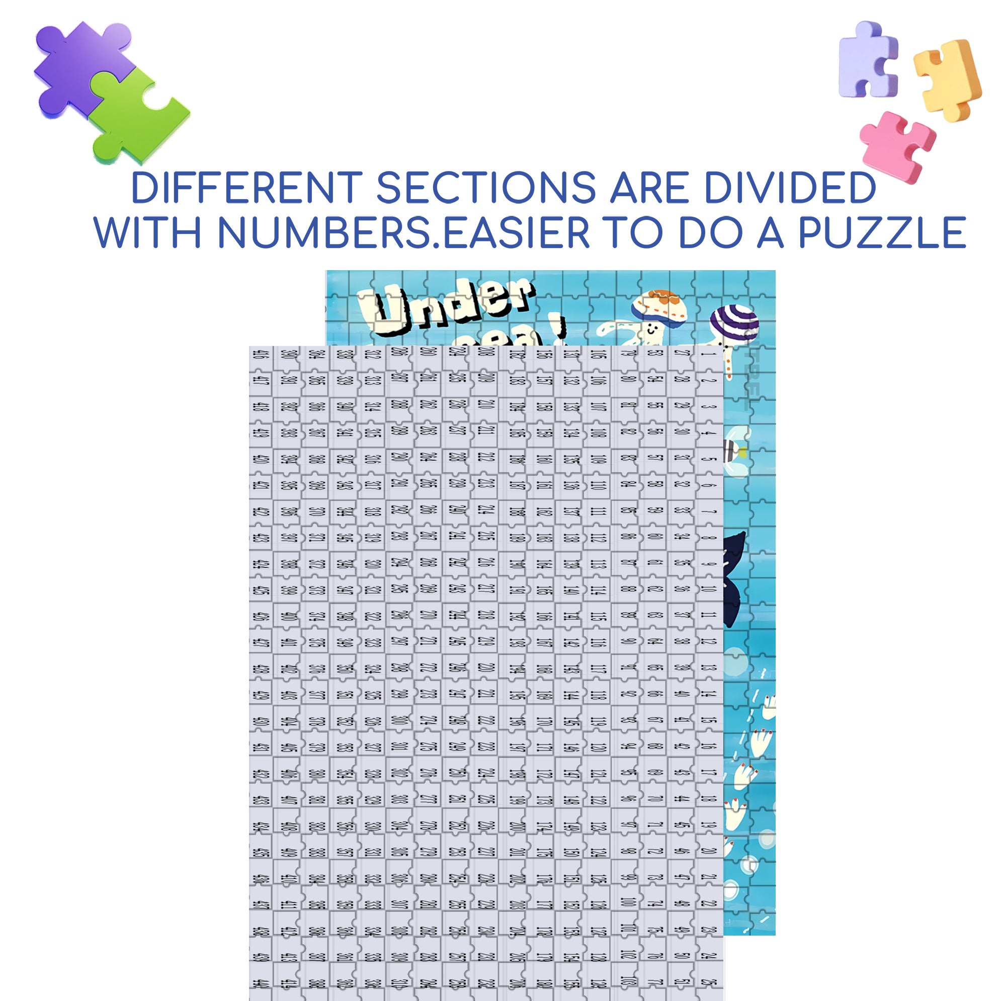 Whale Submarine 500pcs/1000pcs Jigsaw Puzzle, Scratch-Resistant, Interactive Family Game & Brain-Boosting DIY Decor, Perfect for Halloween, Christmas & New Year Gifts, Family Puzzle Game