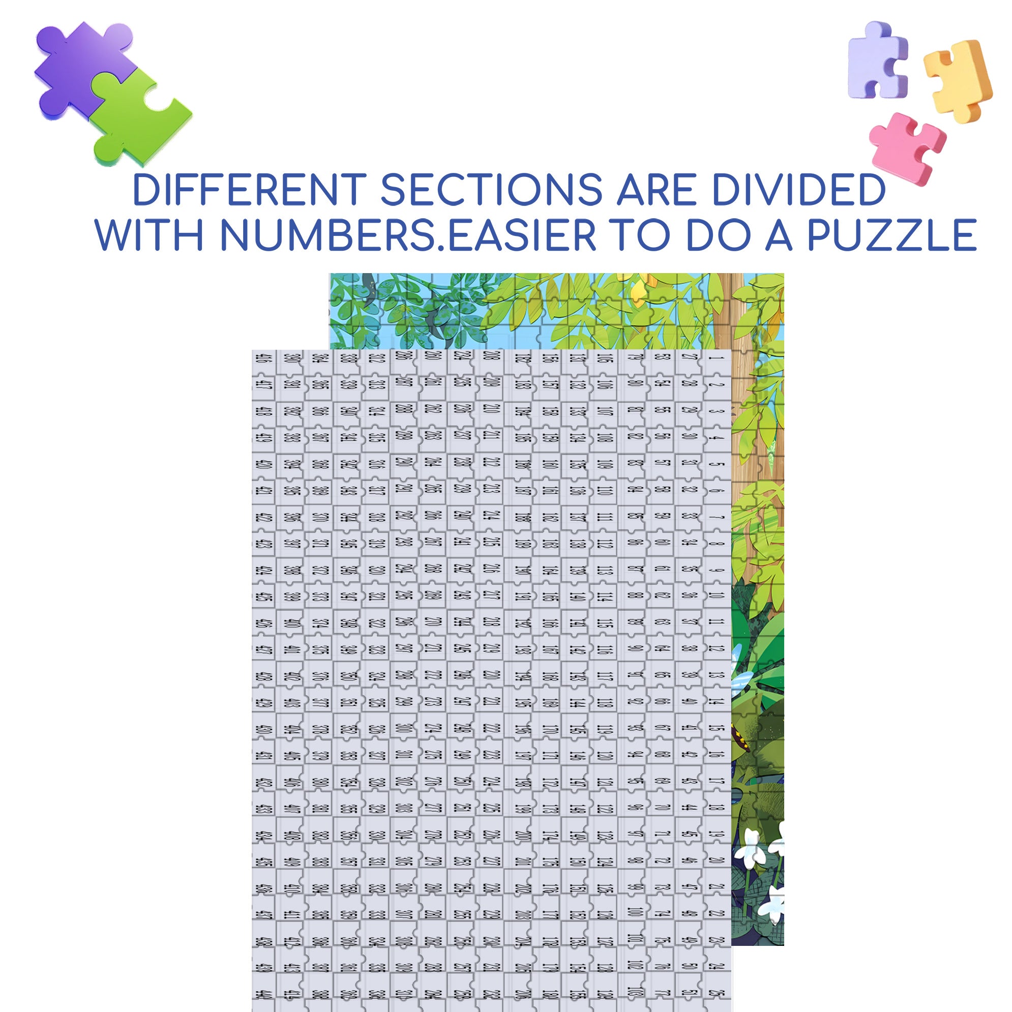 Wildlife 500pcs/1000pcs Jigsaw Puzzle, Scratch-Resistant, Interactive Family Game & Brain-Boosting DIY Decor, Perfect for Halloween, Christmas & New Year Gifts, Family Puzzle Game