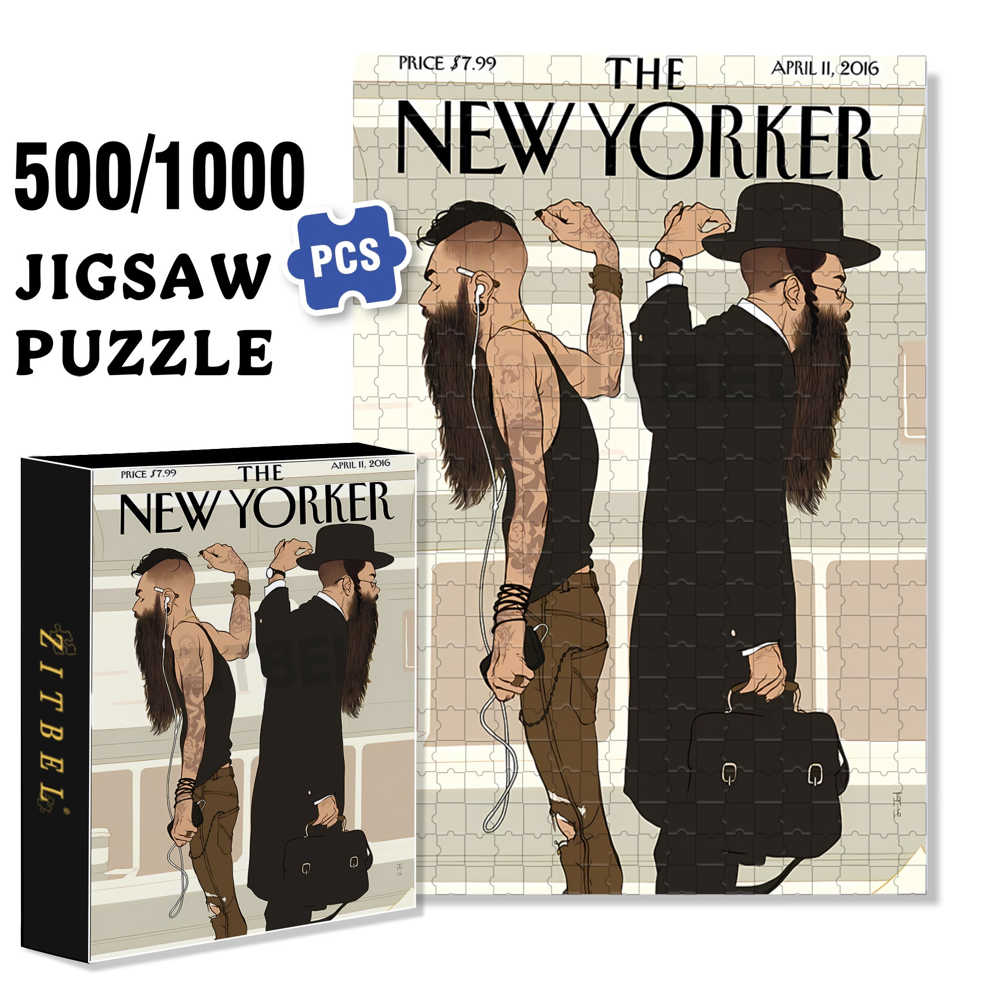 Another Me 500pcs/1000pcs Jigsaw Puzzle, Scratch-Resistant, Interactive Family Game & Brain-Boosting DIY Decor, Perfect for Halloween, Christmas & New Year Gifts, Family Puzzle Game
