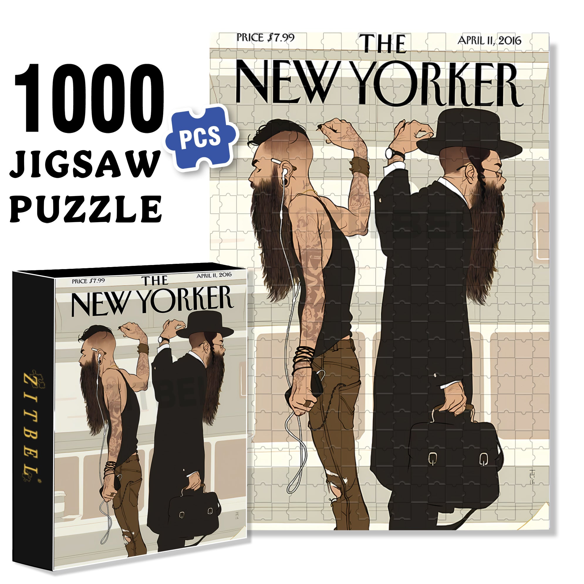 Another Me 500pcs/1000pcs Jigsaw Puzzle, Scratch-Resistant, Interactive Family Game & Brain-Boosting DIY Decor, Perfect for Halloween, Christmas & New Year Gifts, Family Puzzle Game