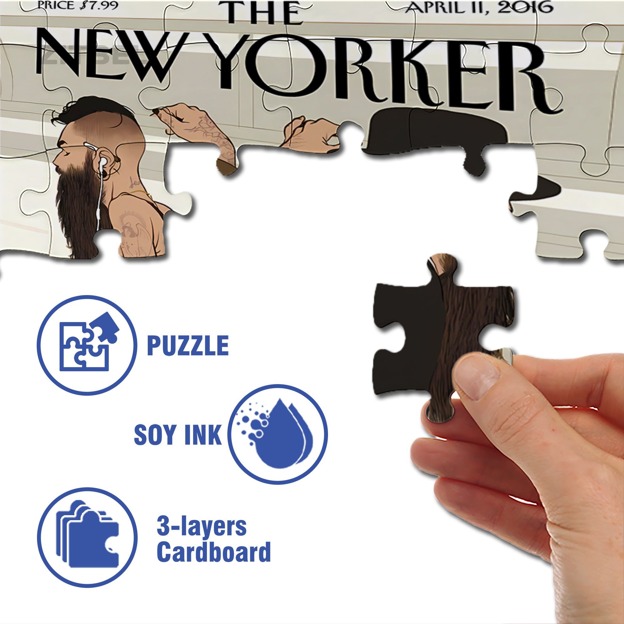Another Me 500pcs/1000pcs Jigsaw Puzzle, Scratch-Resistant, Interactive Family Game & Brain-Boosting DIY Decor, Perfect for Halloween, Christmas & New Year Gifts, Family Puzzle Game