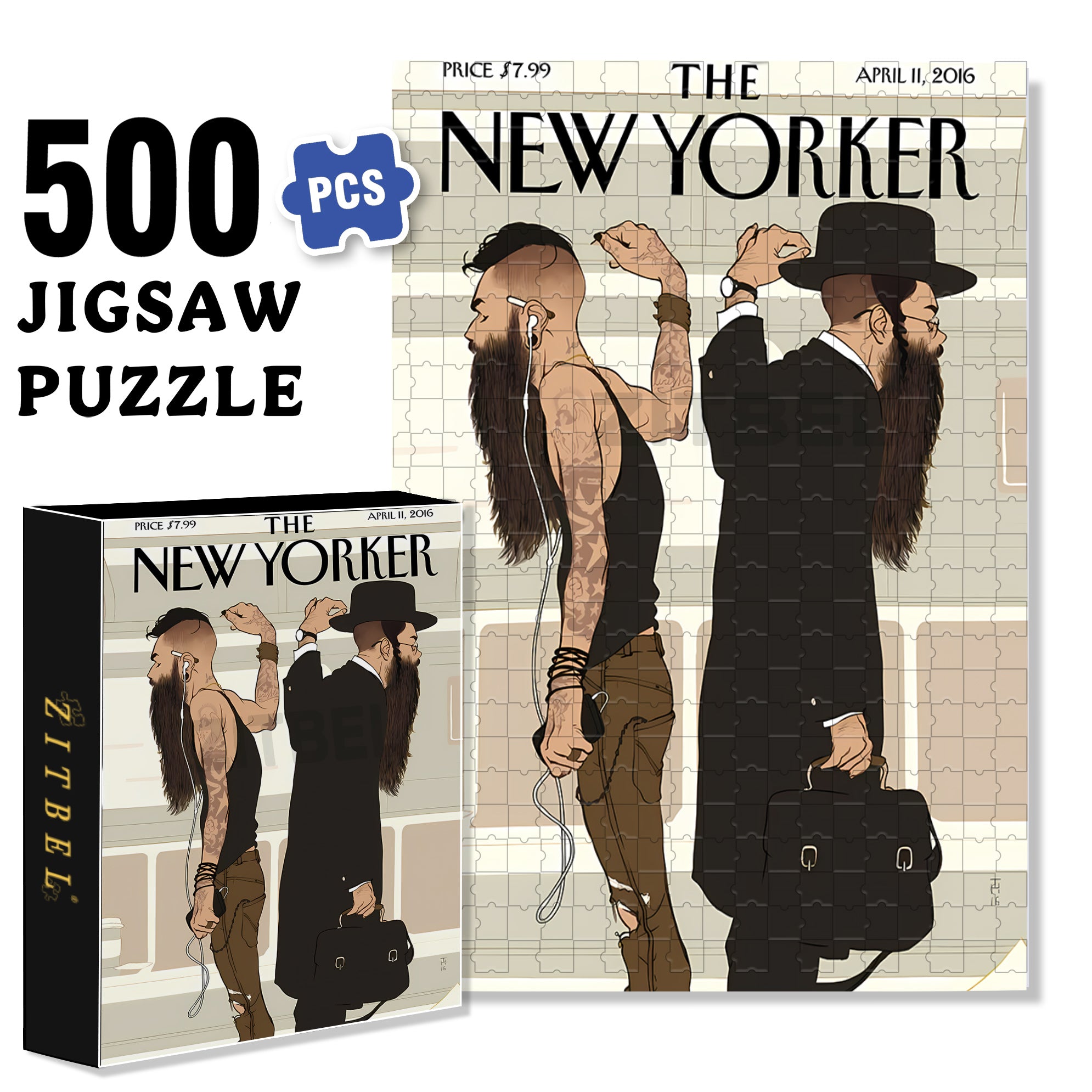 Another Me 500pcs/1000pcs Jigsaw Puzzle, Scratch-Resistant, Interactive Family Game & Brain-Boosting DIY Decor, Perfect for Halloween, Christmas & New Year Gifts, Family Puzzle Game