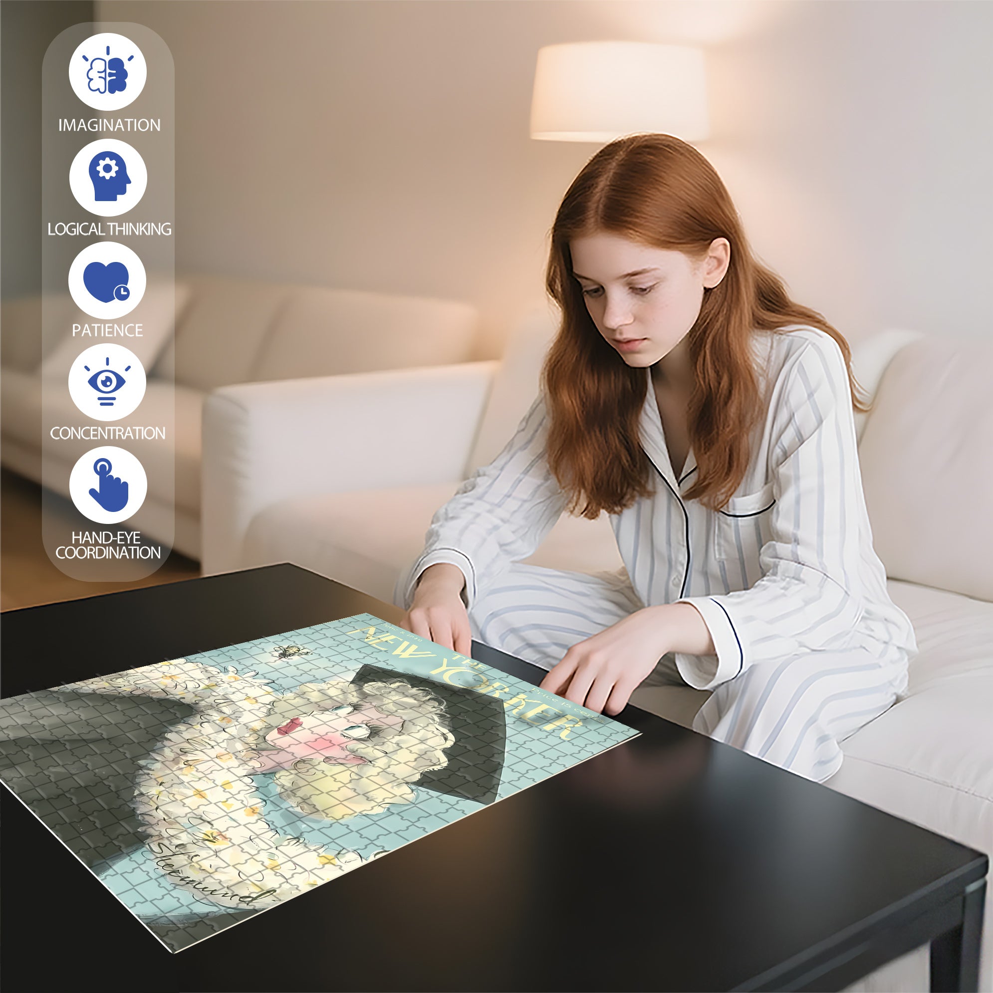Bee Attack 500pcs/1000pcs Jigsaw Puzzle, Scratch-Resistant, Interactive Family Game & Brain-Boosting DIY Decor, Perfect for Halloween, Christmas & New Year Gifts, Family Puzzle Game