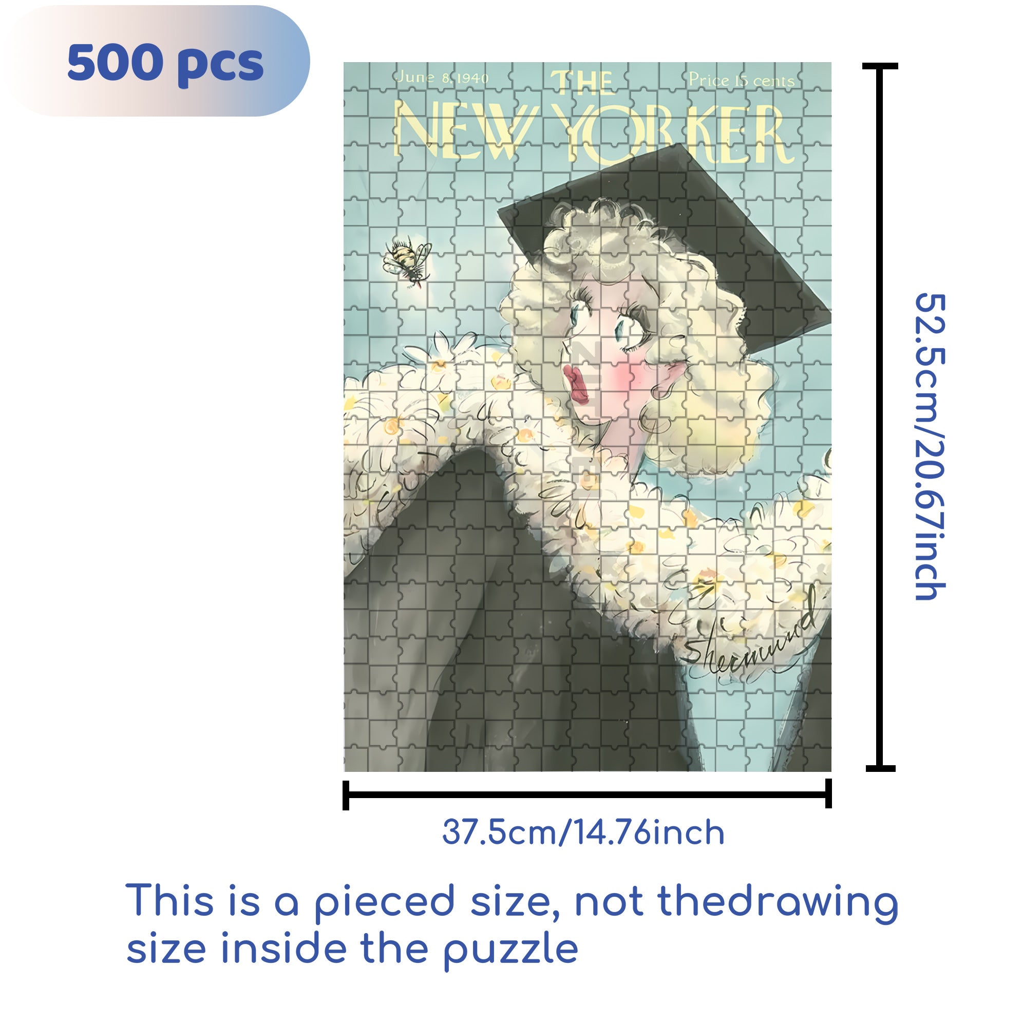 Bee Attack 500pcs/1000pcs Jigsaw Puzzle, Scratch-Resistant, Interactive Family Game & Brain-Boosting DIY Decor, Perfect for Halloween, Christmas & New Year Gifts, Family Puzzle Game