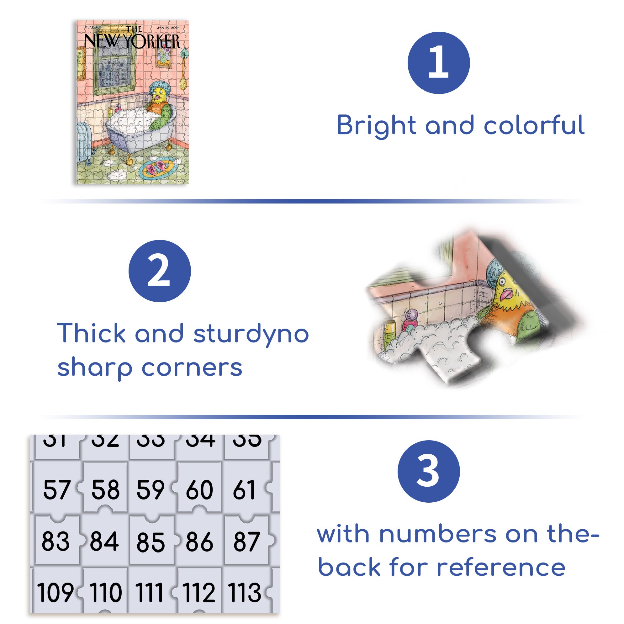 Bird Bath 500pcs/1000pcs Jigsaw Puzzle, Scratch-Resistant, Interactive Family Game & Brain-Boosting DIY Decor, Perfect for Halloween, Christmas & New Year Gifts, Family Puzzle Game
