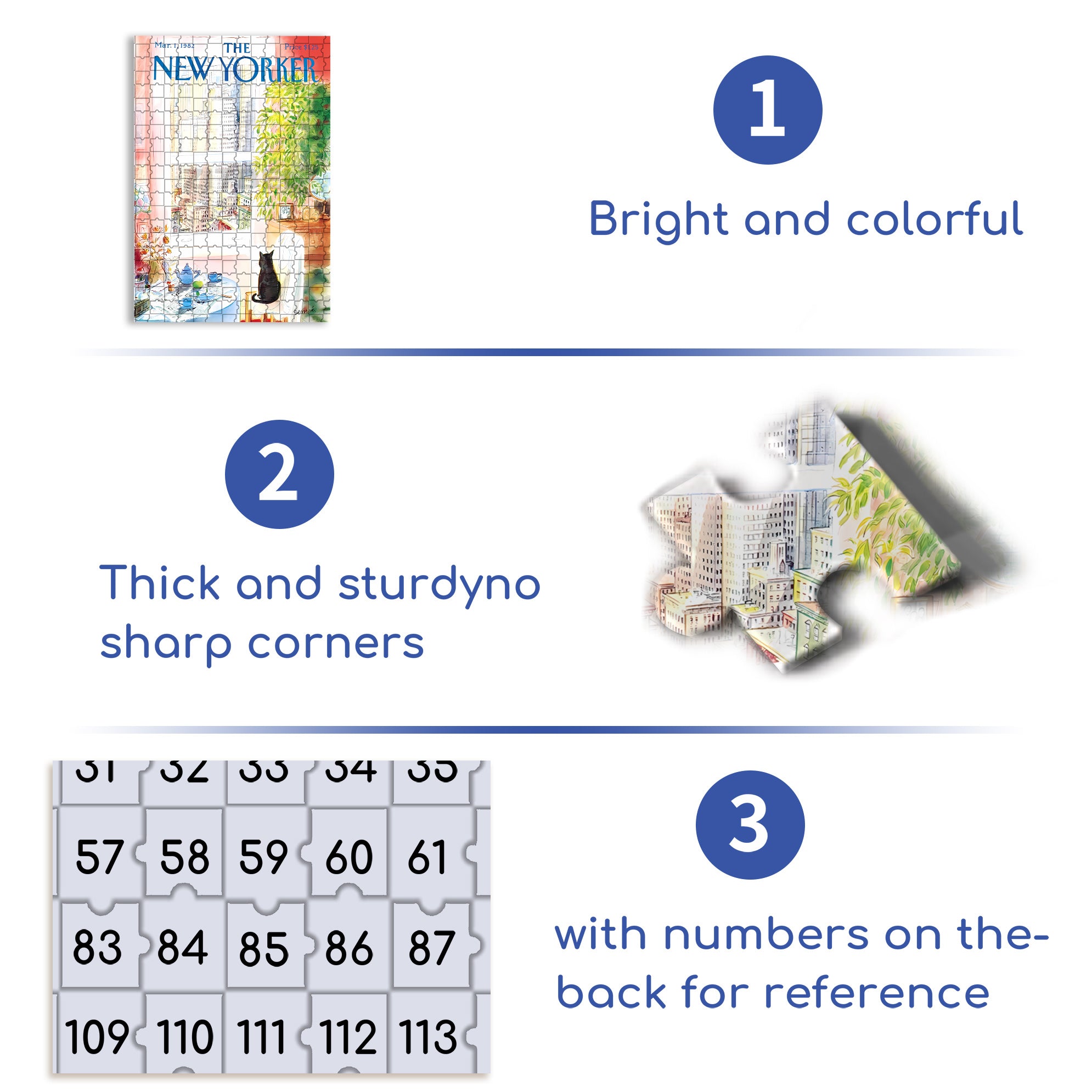 Cat's Eye View 500pcs/1000pcs Jigsaw Puzzle, Scratch-Resistant, Interactive Family Game & Brain-Boosting DIY Decor, Perfect for Halloween, Christmas & New Year Gifts, Family Puzzle Game