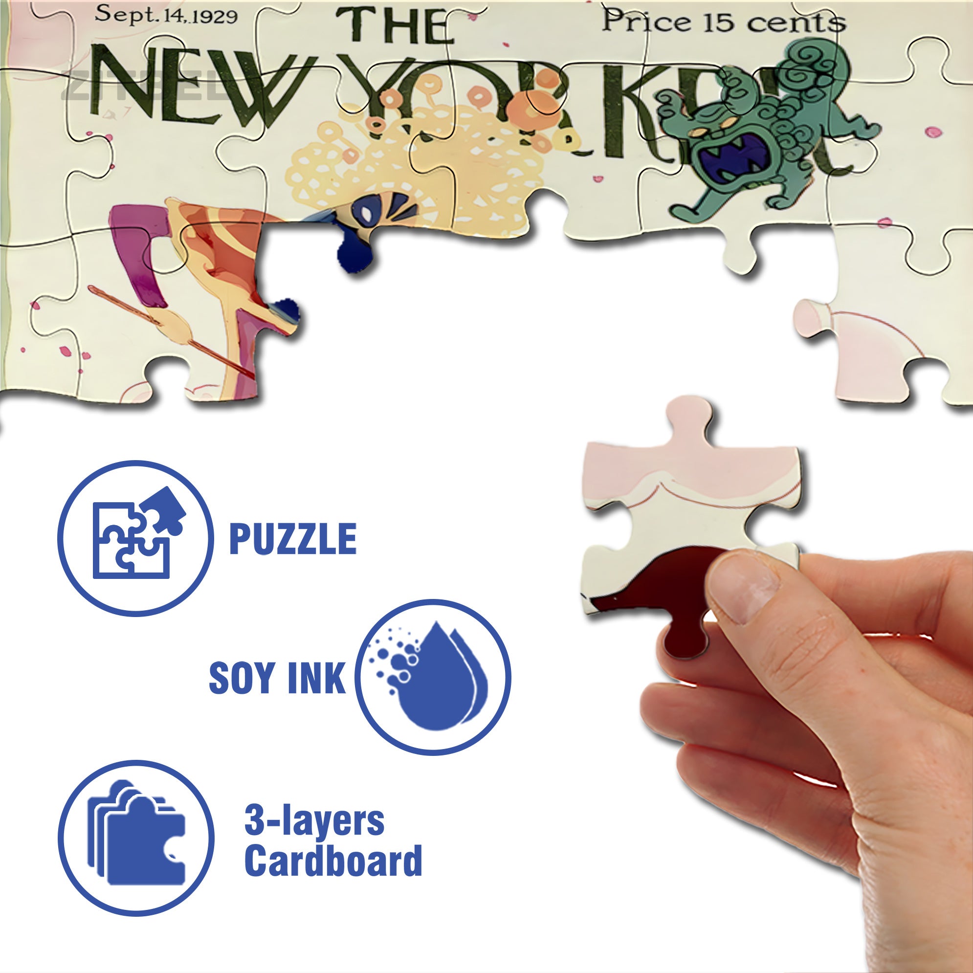 China Travel 500pcs/1000pcs Jigsaw Puzzle, Scratch-Resistant, Interactive Family Game & Brain-Boosting DIY Decor, Perfect for Halloween, Christmas & New Year Gifts, Family Puzzle Game