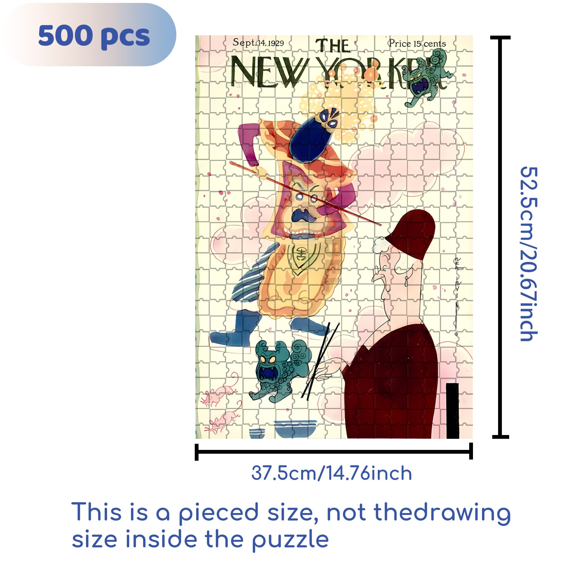 China Travel 500pcs/1000pcs Jigsaw Puzzle, Scratch-Resistant, Interactive Family Game & Brain-Boosting DIY Decor, Perfect for Halloween, Christmas & New Year Gifts, Family Puzzle Game