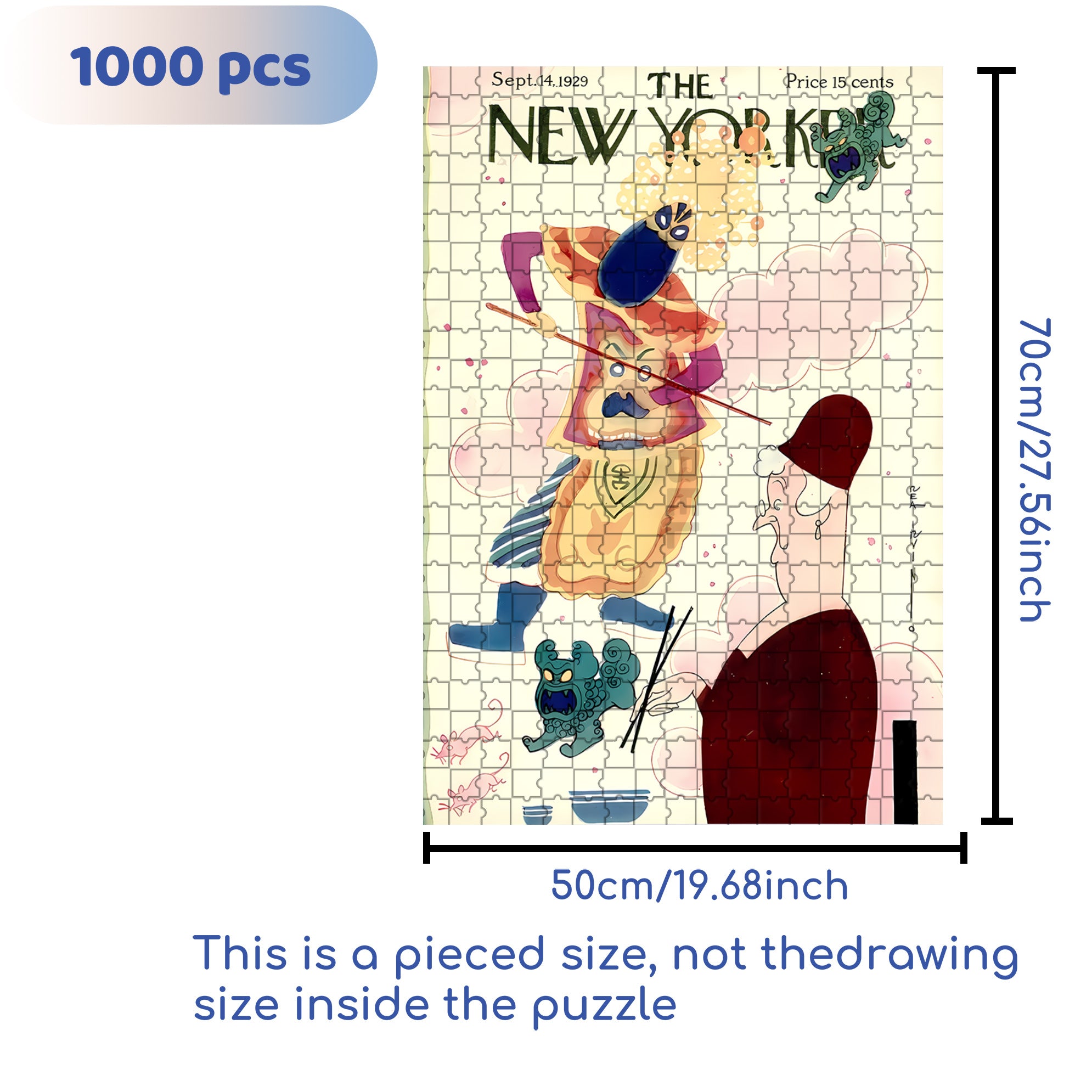 China Travel 500pcs/1000pcs Jigsaw Puzzle, Scratch-Resistant, Interactive Family Game & Brain-Boosting DIY Decor, Perfect for Halloween, Christmas & New Year Gifts, Family Puzzle Game