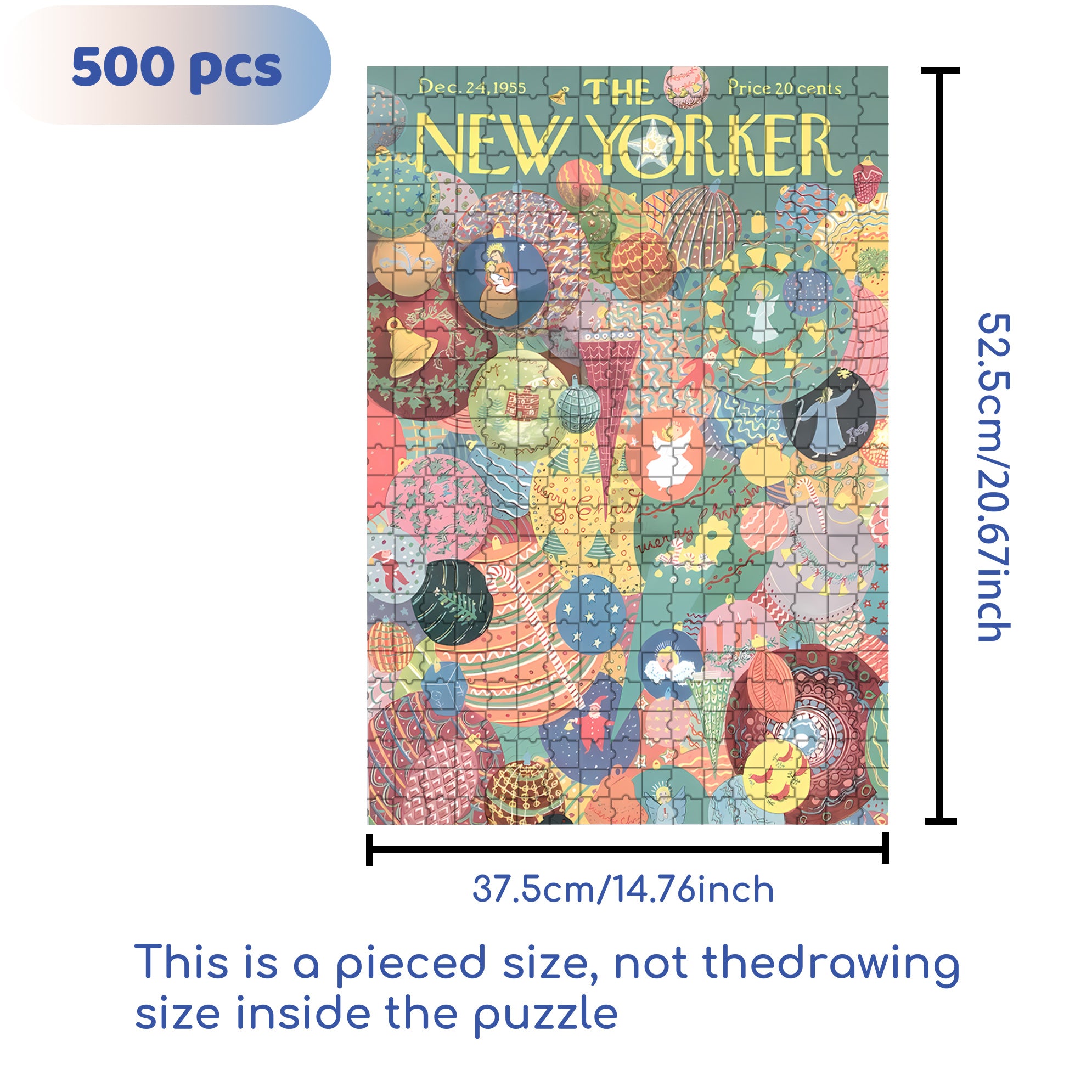 Christmas Decoration Balls 500pcs/1000pcs Jigsaw Puzzle, Scratch-Resistant, Interactive Family Game & Brain-Boosting DIY Decor, Perfect for Halloween, Christmas & New Year Gifts, Family Puzzle Game