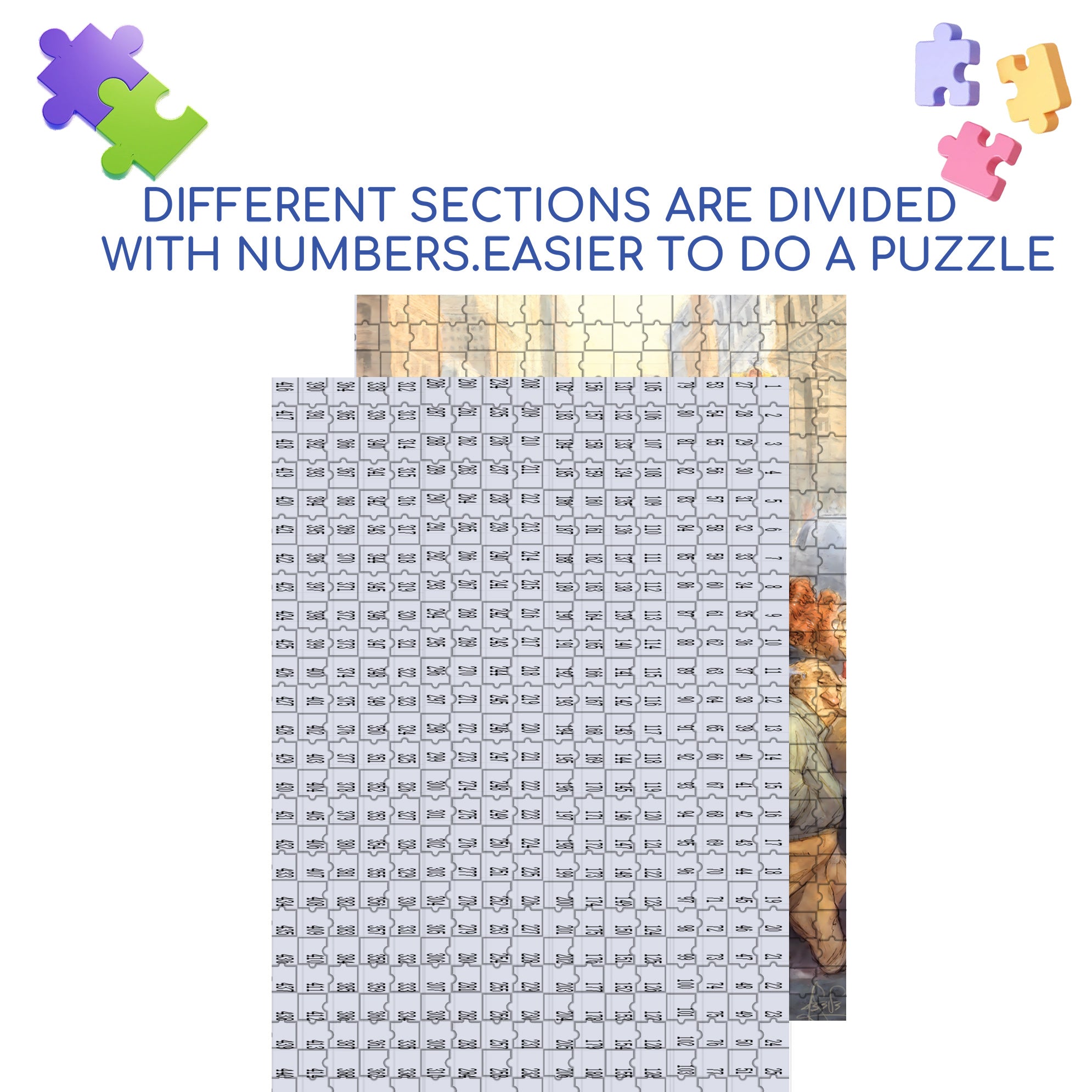 City Bear 500pcs/1000pcs Jigsaw Puzzle, Scratch-Resistant, Interactive Family Game & Brain-Boosting DIY Decor, Perfect for Halloween, Christmas & New Year Gifts, Family Puzzle Game