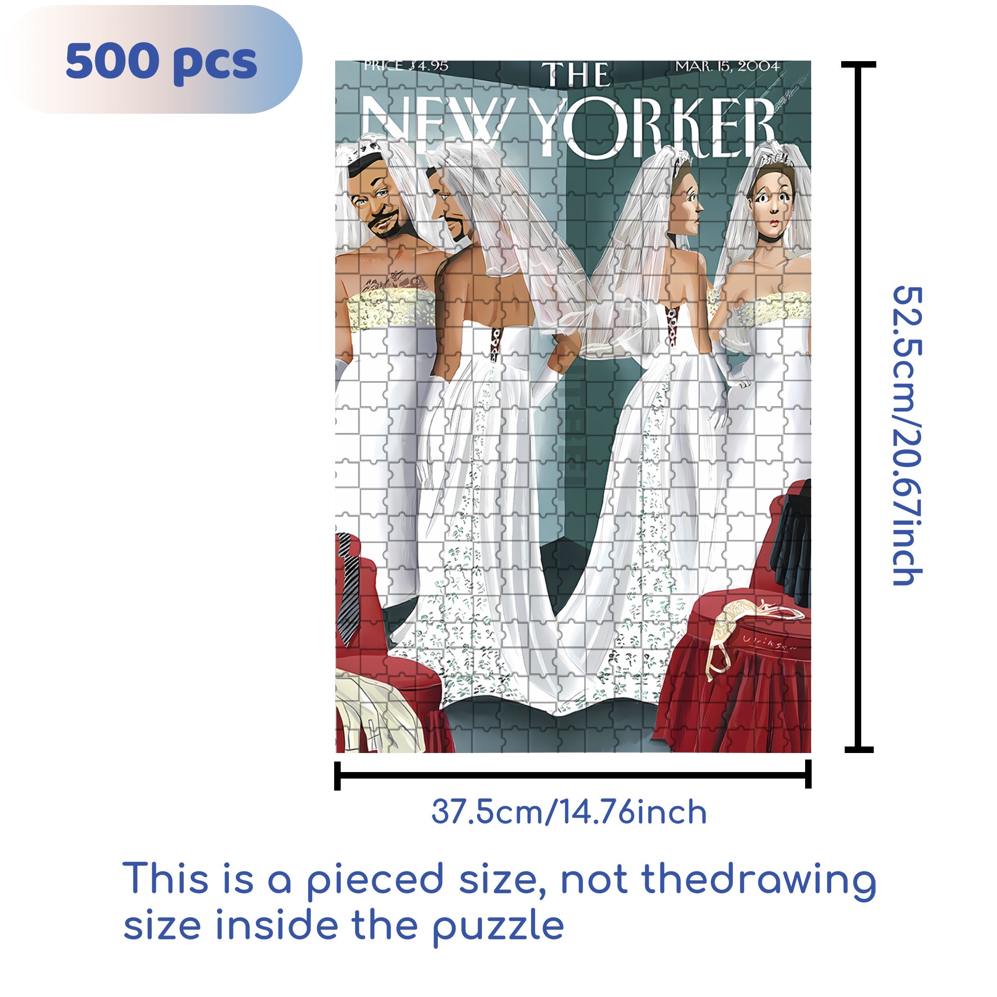 Clothing Reversal 500pcs/1000pcs Jigsaw Puzzle, Scratch-Resistant, Interactive Family Game & Brain-Boosting DIY Decor, Perfect for Halloween, Christmas & New Year Gifts, Family Puzzle Game