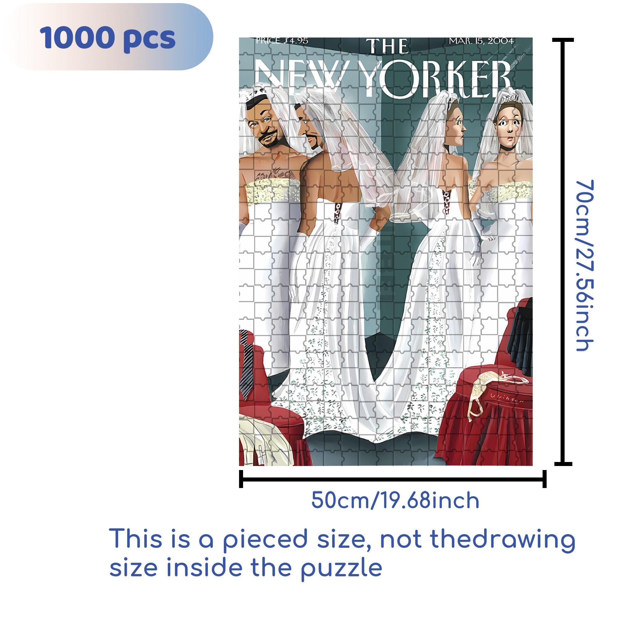 Clothing Reversal 500pcs/1000pcs Jigsaw Puzzle, Scratch-Resistant, Interactive Family Game & Brain-Boosting DIY Decor, Perfect for Halloween, Christmas & New Year Gifts, Family Puzzle Game