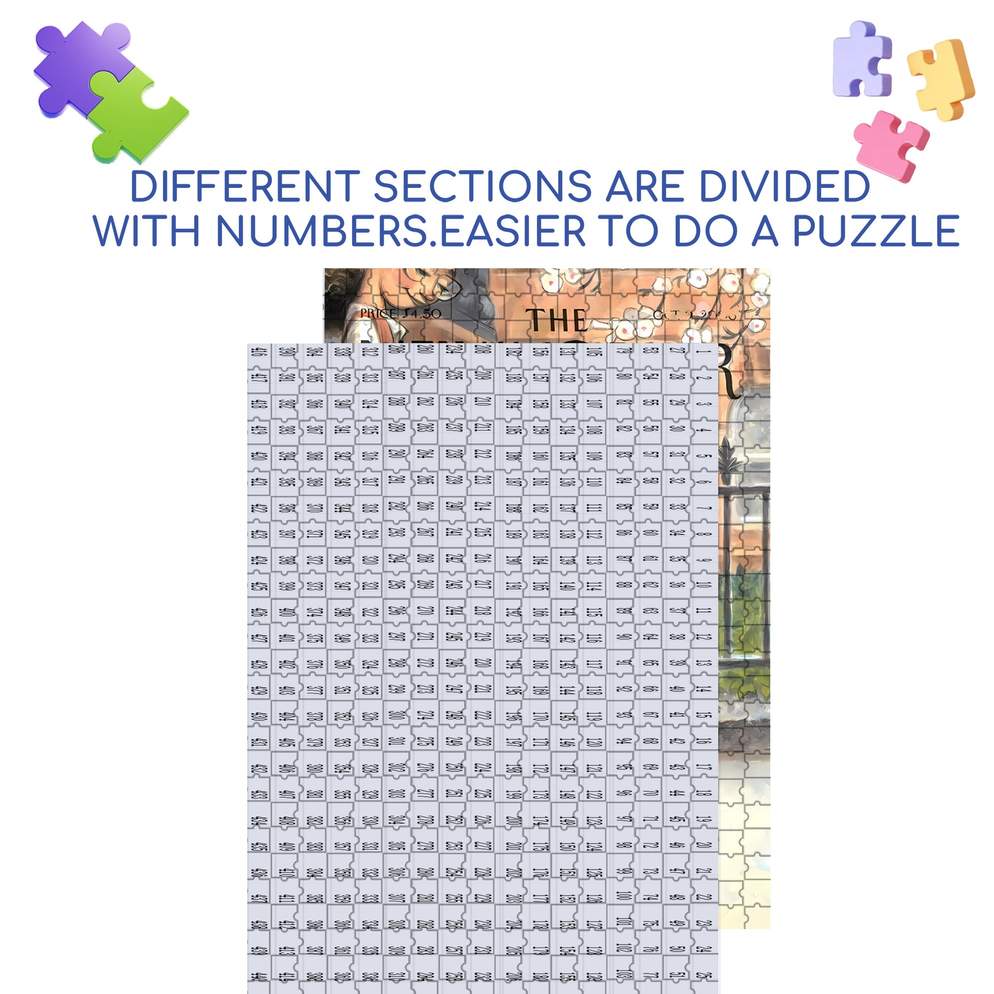 Curious Baby 500pcs/1000pcs Jigsaw Puzzle, Scratch-Resistant, Interactive Family Game & Brain-Boosting DIY Decor, Perfect for Halloween, Christmas & New Year Gifts, Family Puzzle Game