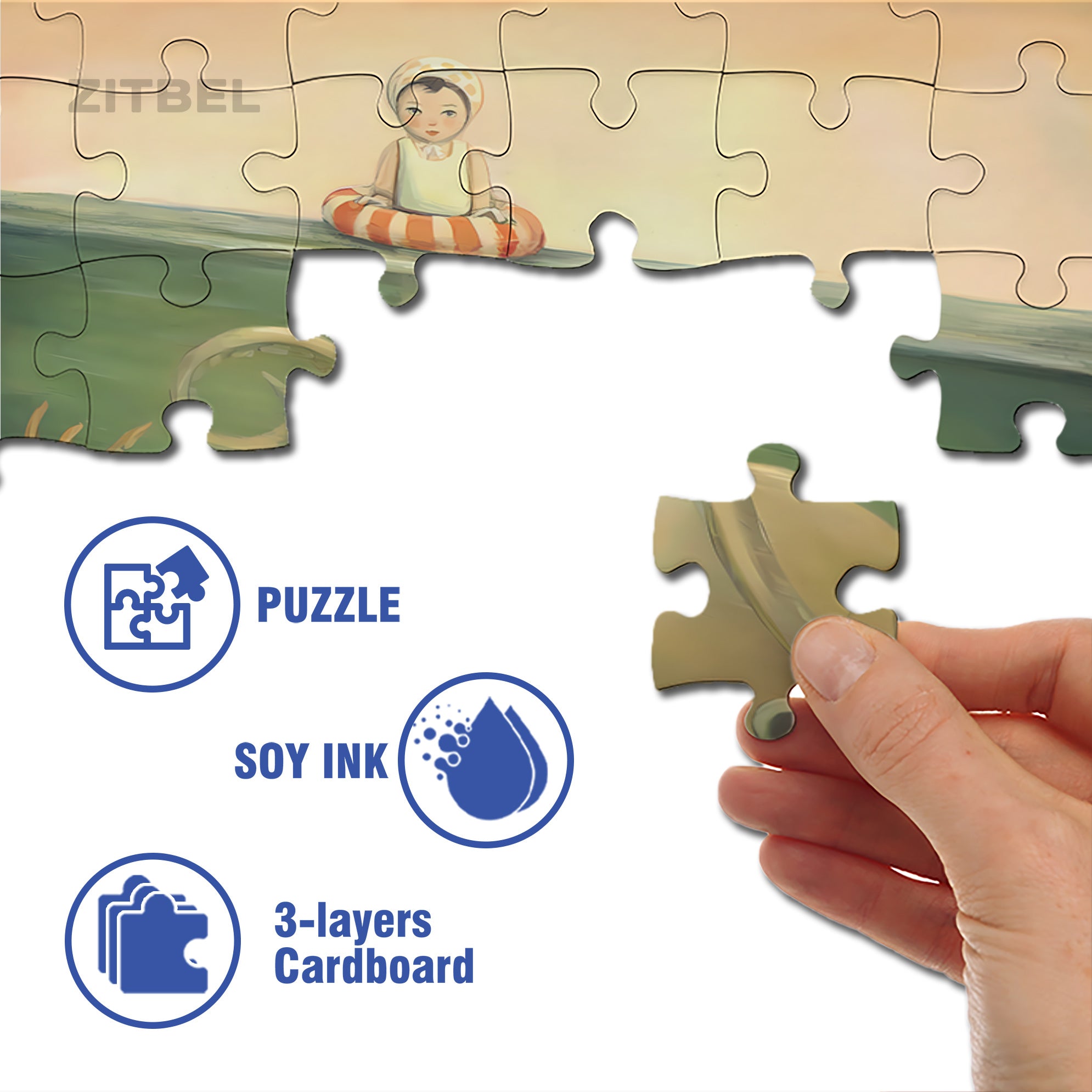 Eight Arms for You 500pcs/1000pcs Jigsaw Puzzle, Scratch-Resistant, Interactive Family Game & Brain-Boosting DIY Decor, Perfect for Halloween, Christmas & New Year Gifts, Family Puzzle Game
