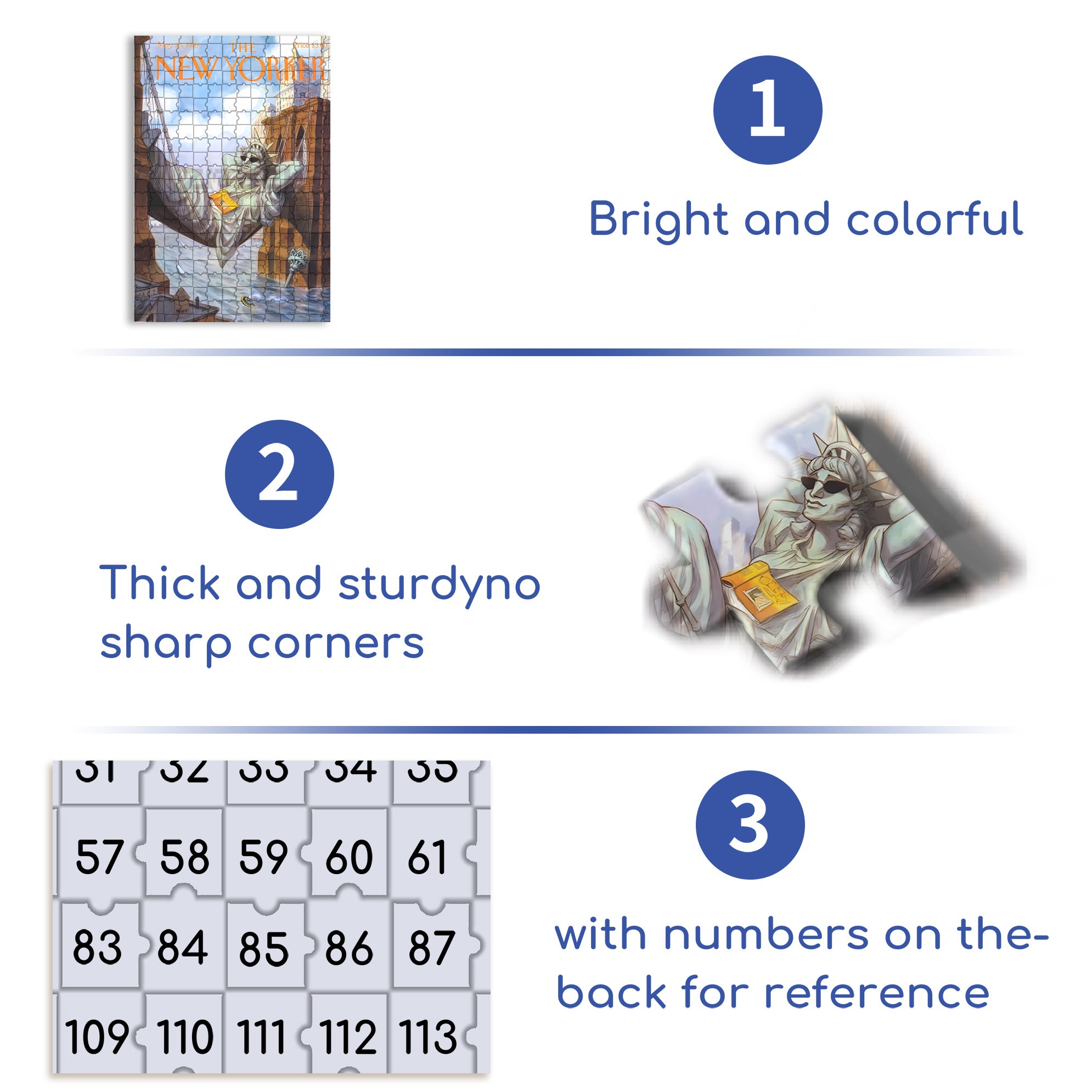 Liberty 500pcs/1000pcs Jigsaw Puzzle, Scratch-Resistant, Interactive Family Game & Brain-Boosting DIY Decor, Perfect for Halloween, Christmas & New Year Gifts, Family Puzzle Game