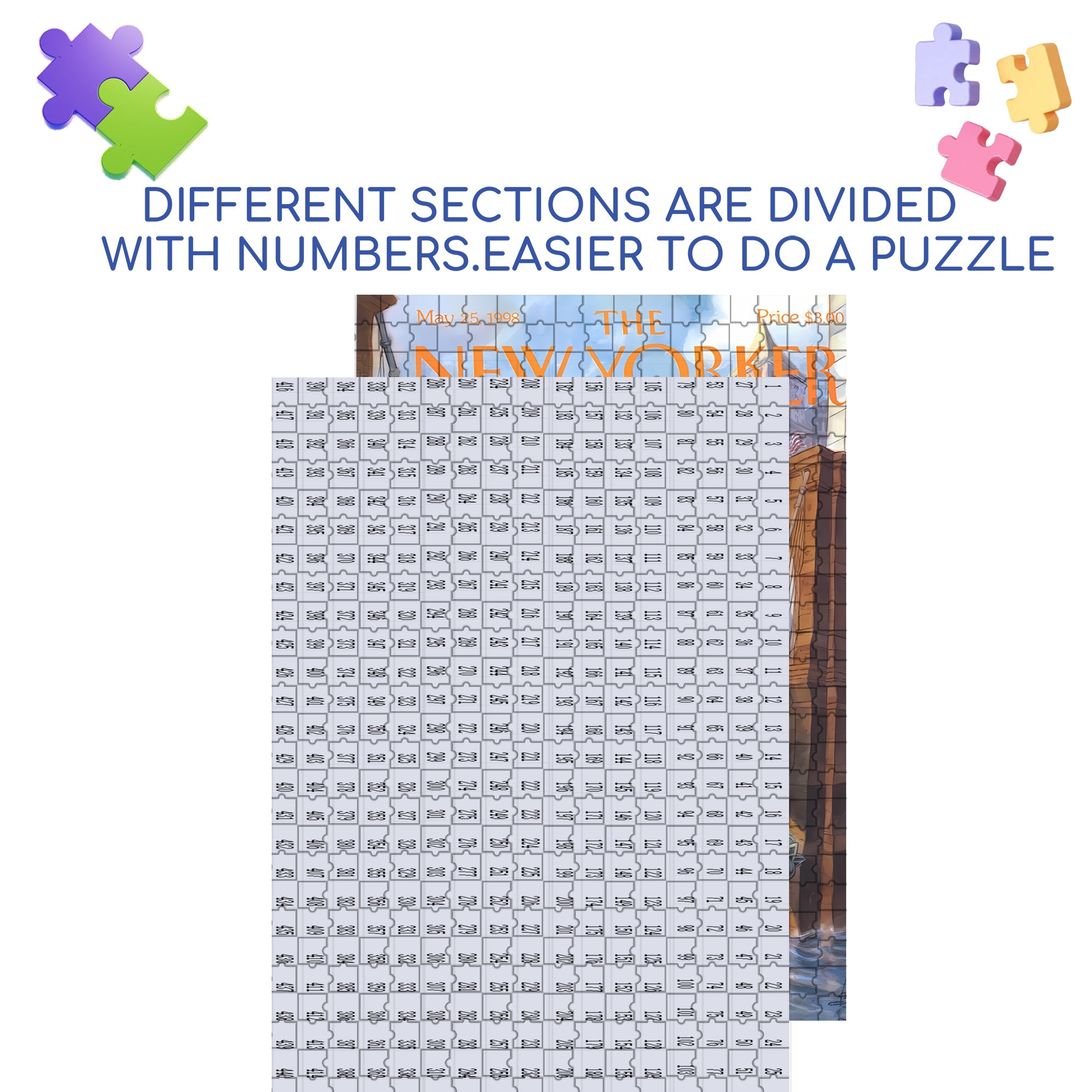 Liberty 500pcs/1000pcs Jigsaw Puzzle, Scratch-Resistant, Interactive Family Game & Brain-Boosting DIY Decor, Perfect for Halloween, Christmas & New Year Gifts, Family Puzzle Game