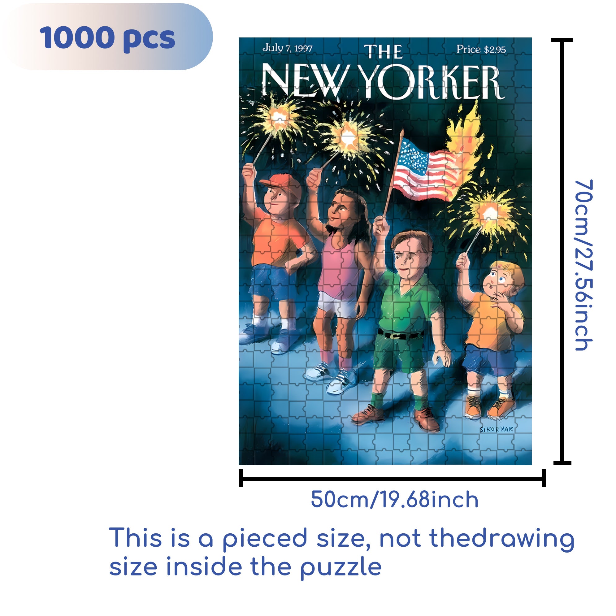 Long Live America 500pcs/1000pcs Jigsaw Puzzle, Scratch-Resistant, Interactive Family Game & Brain-Boosting DIY Decor, Perfect for Halloween, Christmas & New Year Gifts, Family Puzzle Game