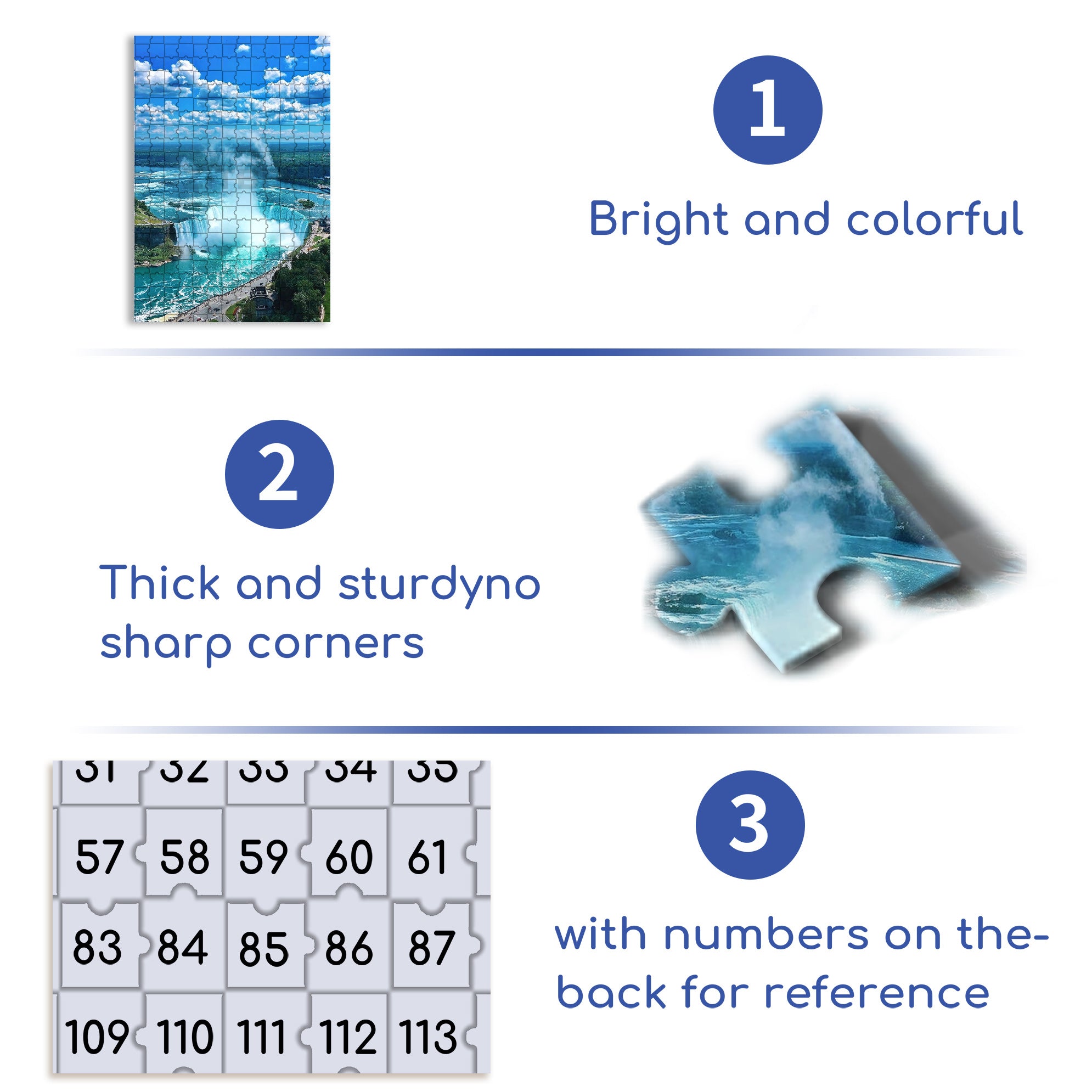 Niagara Falls 500pcs/1000pcs Jigsaw Puzzle, Scratch-Resistant, Interactive Family Game & Brain-Boosting DIY Decor, Perfect for Halloween, Christmas & New Year Gifts, Family Puzzle Game