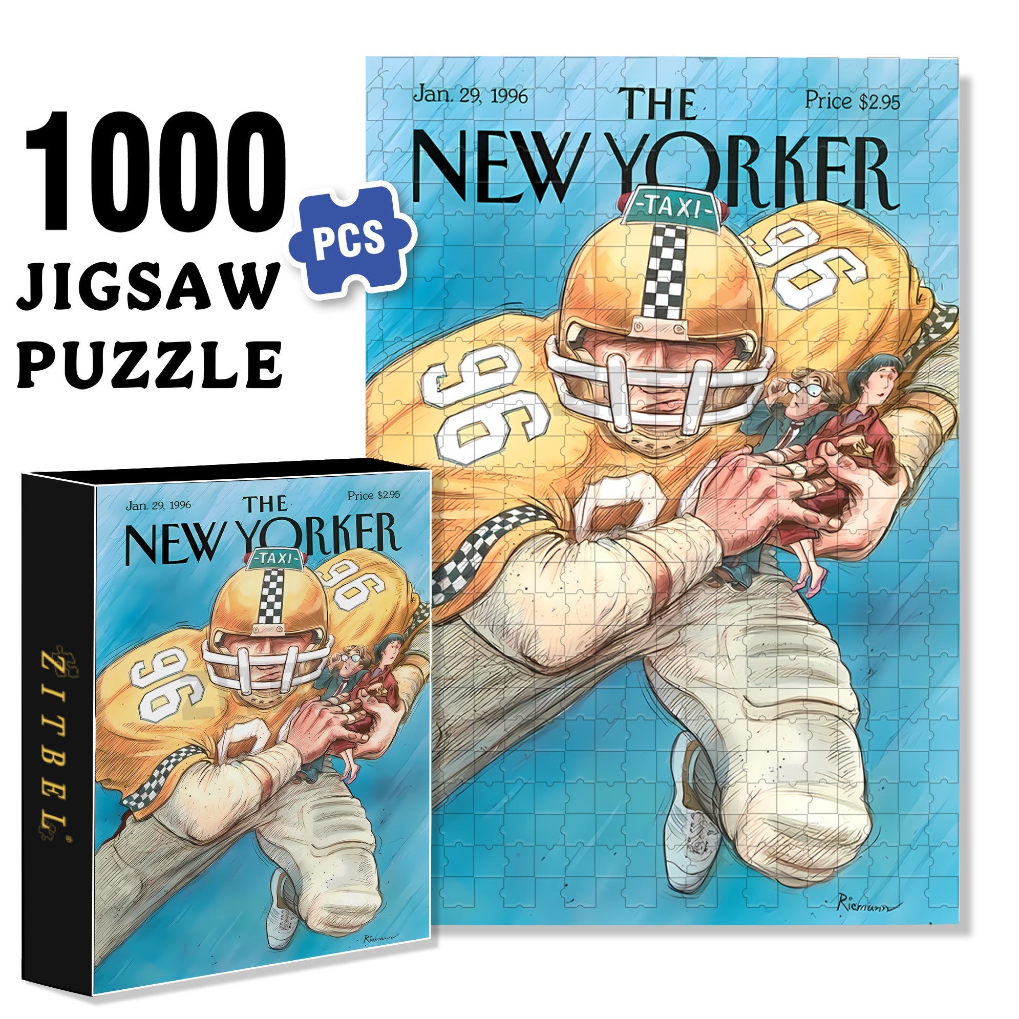 No. 96 500pcs/1000pcs Jigsaw Puzzle, Scratch-Resistant, Interactive Family Game & Brain-Boosting DIY Decor, Perfect for Halloween, Christmas & New Year Gifts, Family Puzzle Game