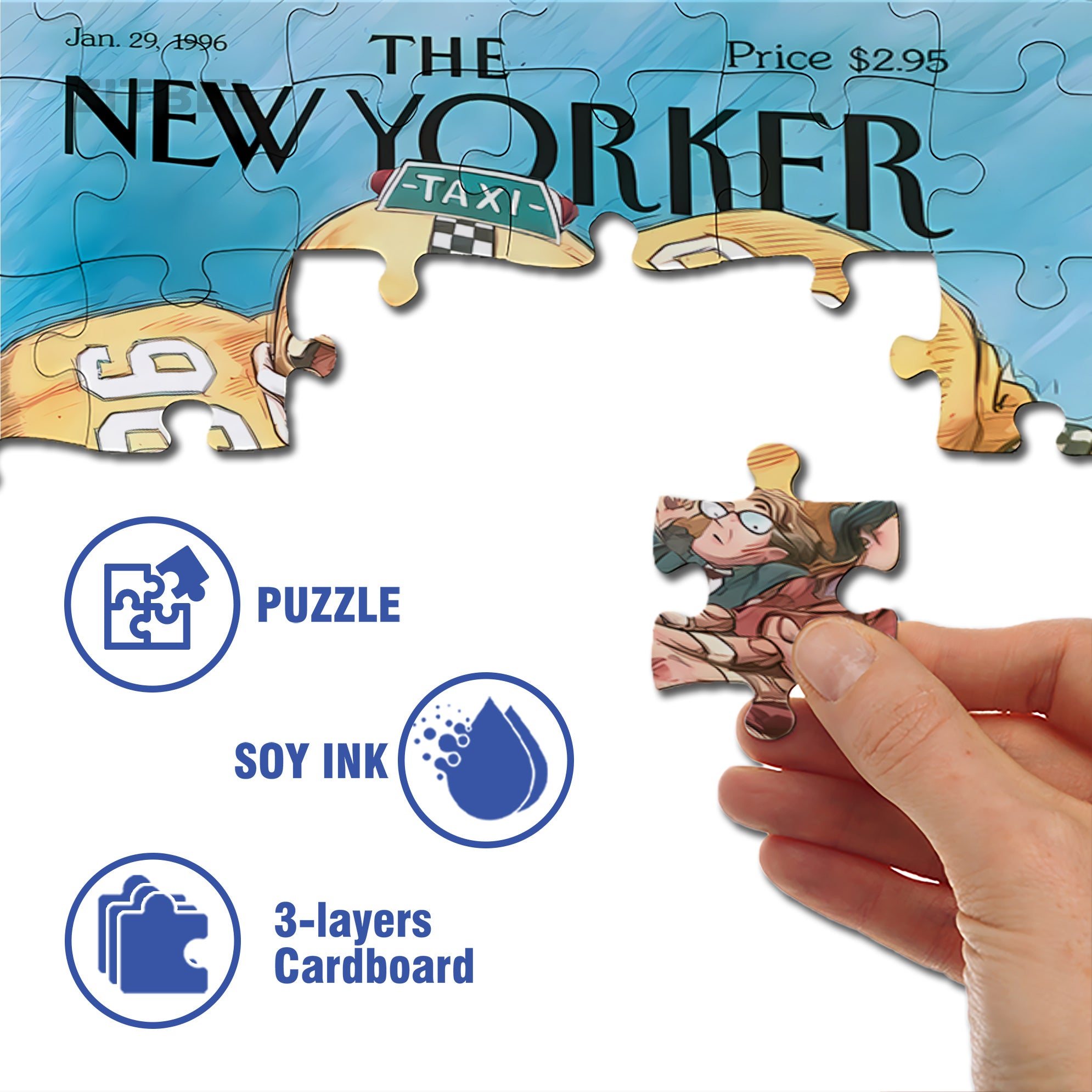 No. 96 500pcs/1000pcs Jigsaw Puzzle, Scratch-Resistant, Interactive Family Game & Brain-Boosting DIY Decor, Perfect for Halloween, Christmas & New Year Gifts, Family Puzzle Game