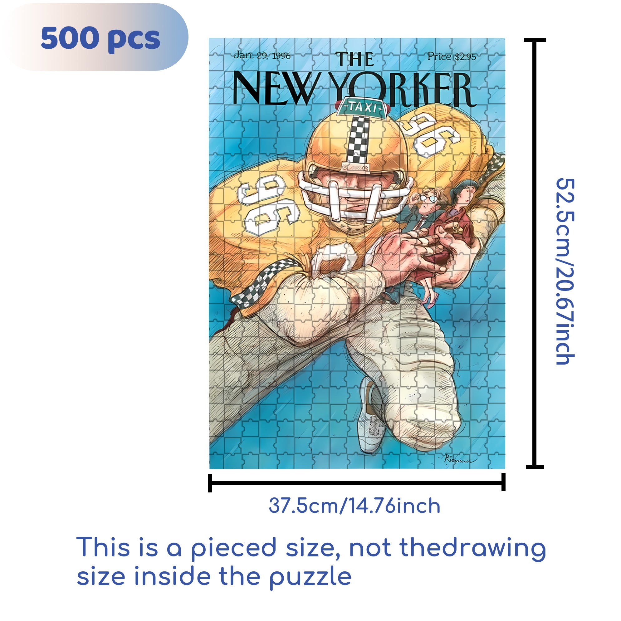 No. 96 500pcs/1000pcs Jigsaw Puzzle, Scratch-Resistant, Interactive Family Game & Brain-Boosting DIY Decor, Perfect for Halloween, Christmas & New Year Gifts, Family Puzzle Game