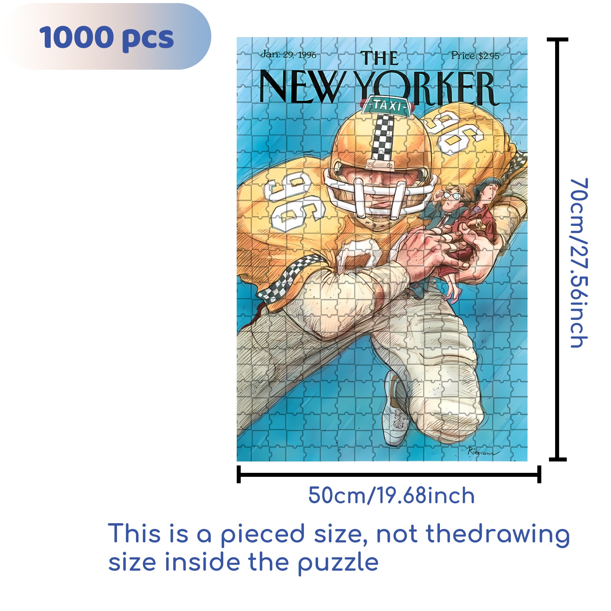No. 96 500pcs/1000pcs Jigsaw Puzzle, Scratch-Resistant, Interactive Family Game & Brain-Boosting DIY Decor, Perfect for Halloween, Christmas & New Year Gifts, Family Puzzle Game