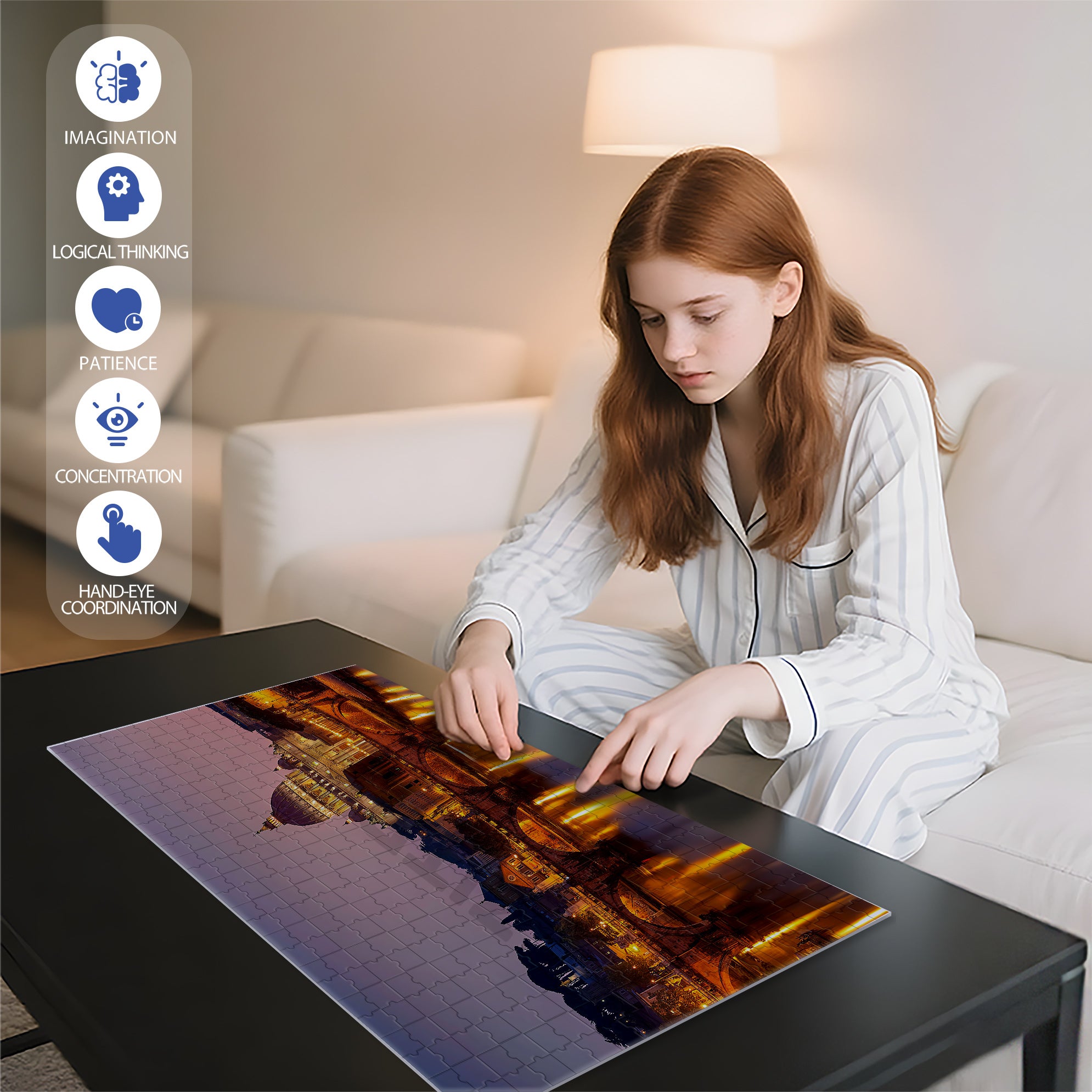 St. Peter's Basilica 500pcs/1000pcs Jigsaw Puzzle, Scratch-Resistant, Interactive Family Game & Brain-Boosting DIY Decor, Perfect for Halloween, Christmas & New Year Gifts, Family Puzzle Game