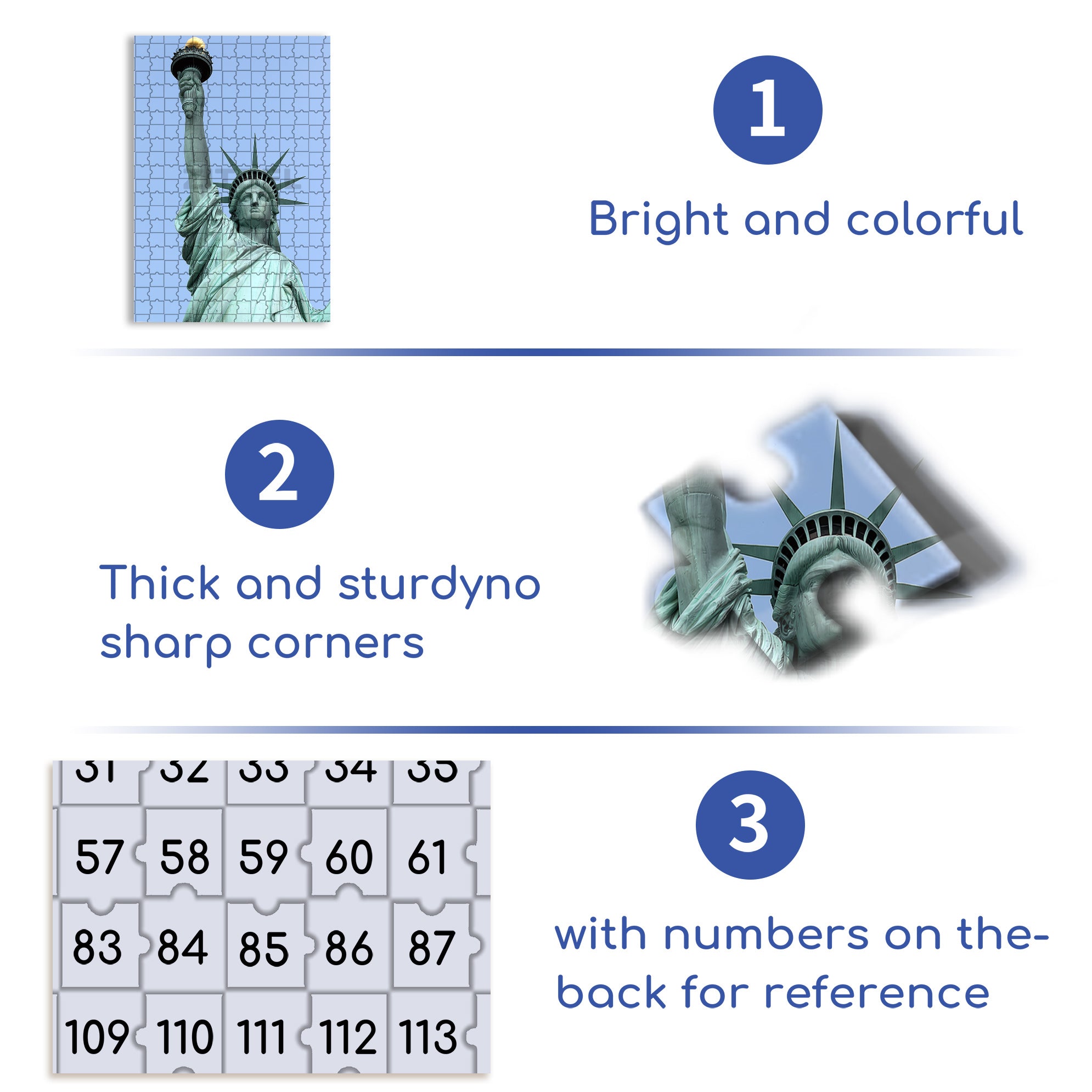 Statue Of Liberty£¬NY 500pcs/1000pcs Jigsaw Puzzle, Scratch-Resistant, Interactive Family Game & Brain-Boosting DIY Decor, Perfect for Halloween, Christmas & New Year Gifts, Family Puzzle Game