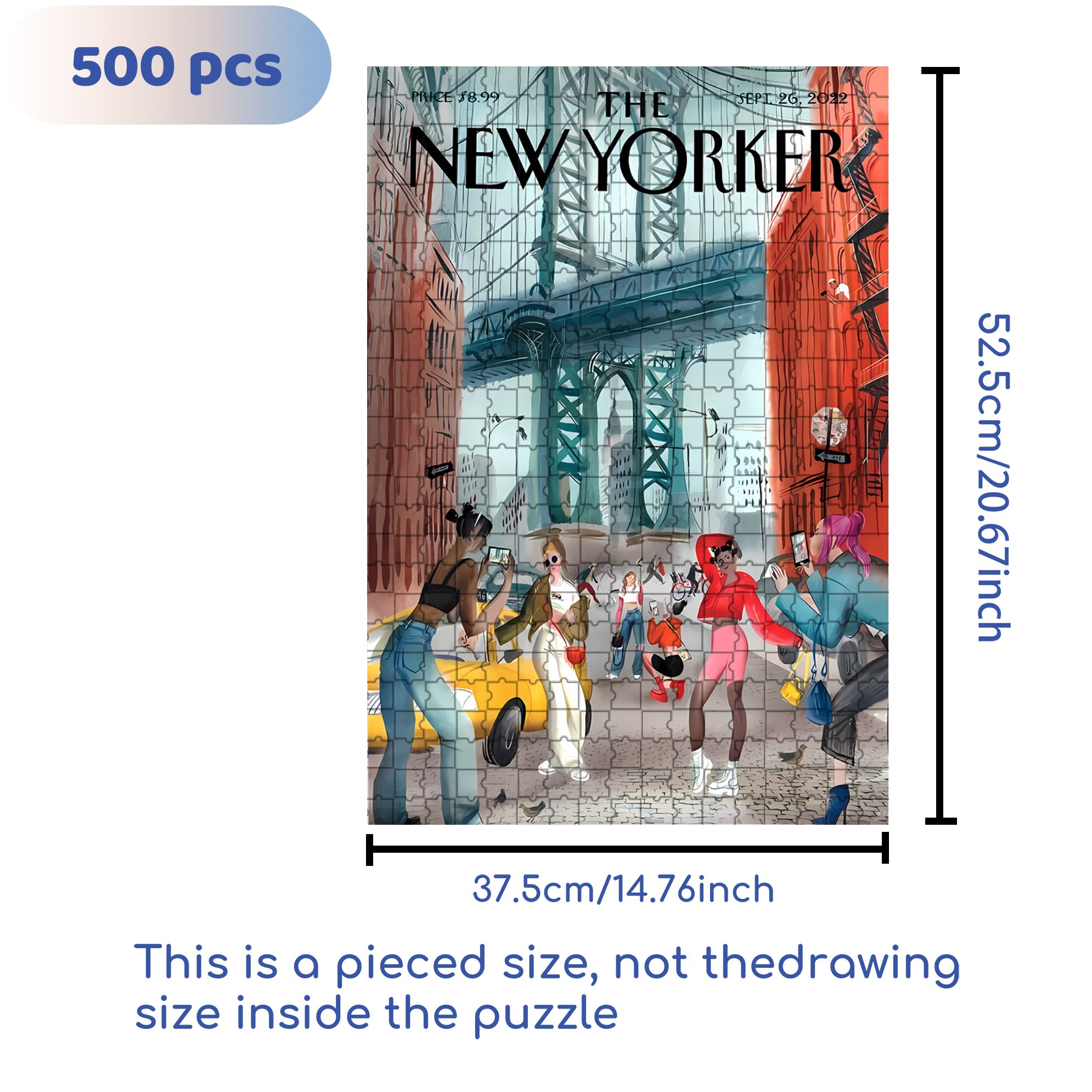 Strike A Pose 500pcs/1000pcs Jigsaw Puzzle, Scratch-Resistant, Interactive Family Game & Brain-Boosting DIY Decor, Perfect for Halloween, Christmas & New Year Gifts, Family Puzzle Game