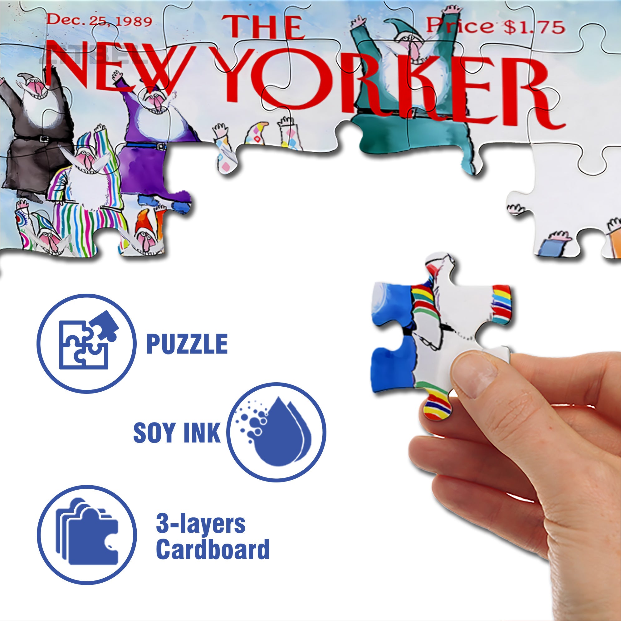 Substitute 500pcs/1000pcs Jigsaw Puzzle, Scratch-Resistant, Interactive Family Game & Brain-Boosting DIY Decor, Perfect for Halloween, Christmas & New Year Gifts, Family Puzzle Game