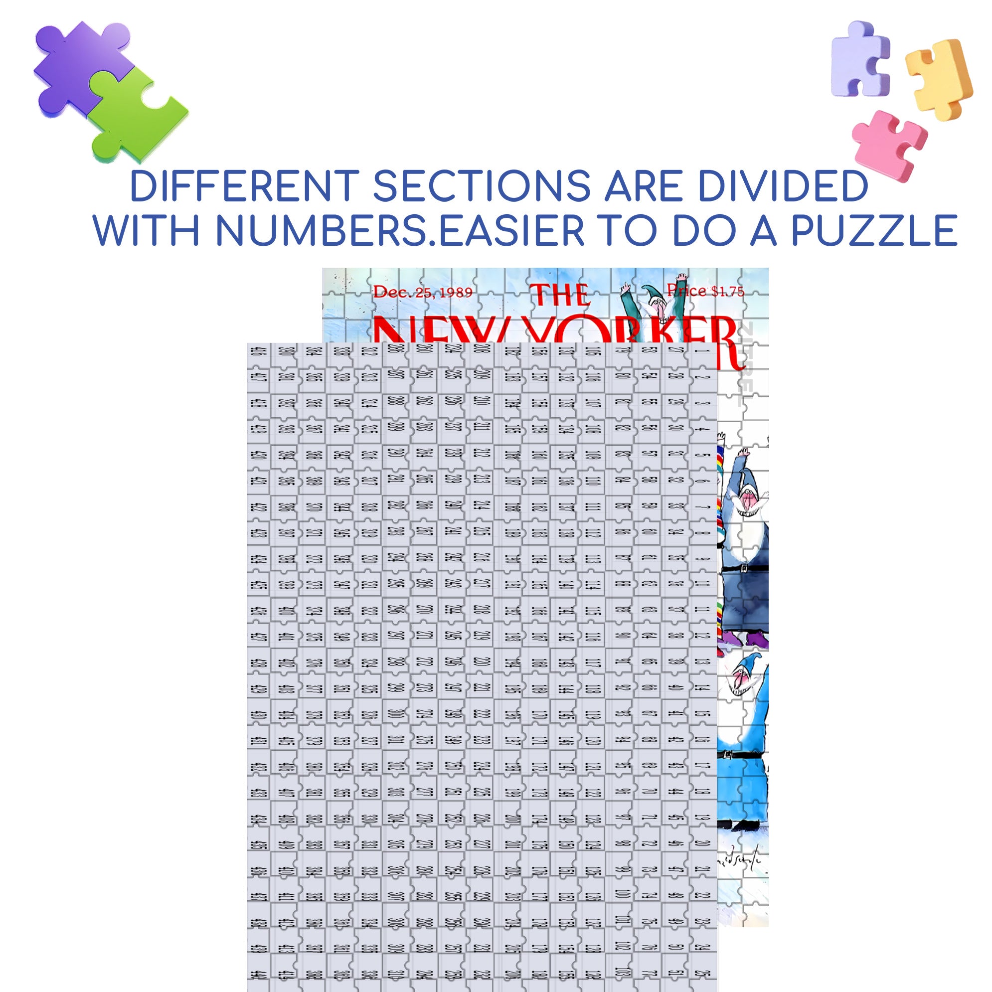 Substitute 500pcs/1000pcs Jigsaw Puzzle, Scratch-Resistant, Interactive Family Game & Brain-Boosting DIY Decor, Perfect for Halloween, Christmas & New Year Gifts, Family Puzzle Game