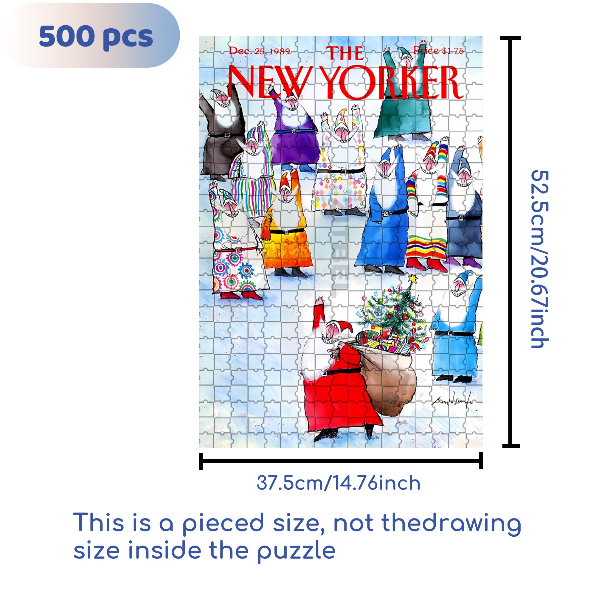 Substitute 500pcs/1000pcs Jigsaw Puzzle, Scratch-Resistant, Interactive Family Game & Brain-Boosting DIY Decor, Perfect for Halloween, Christmas & New Year Gifts, Family Puzzle Game