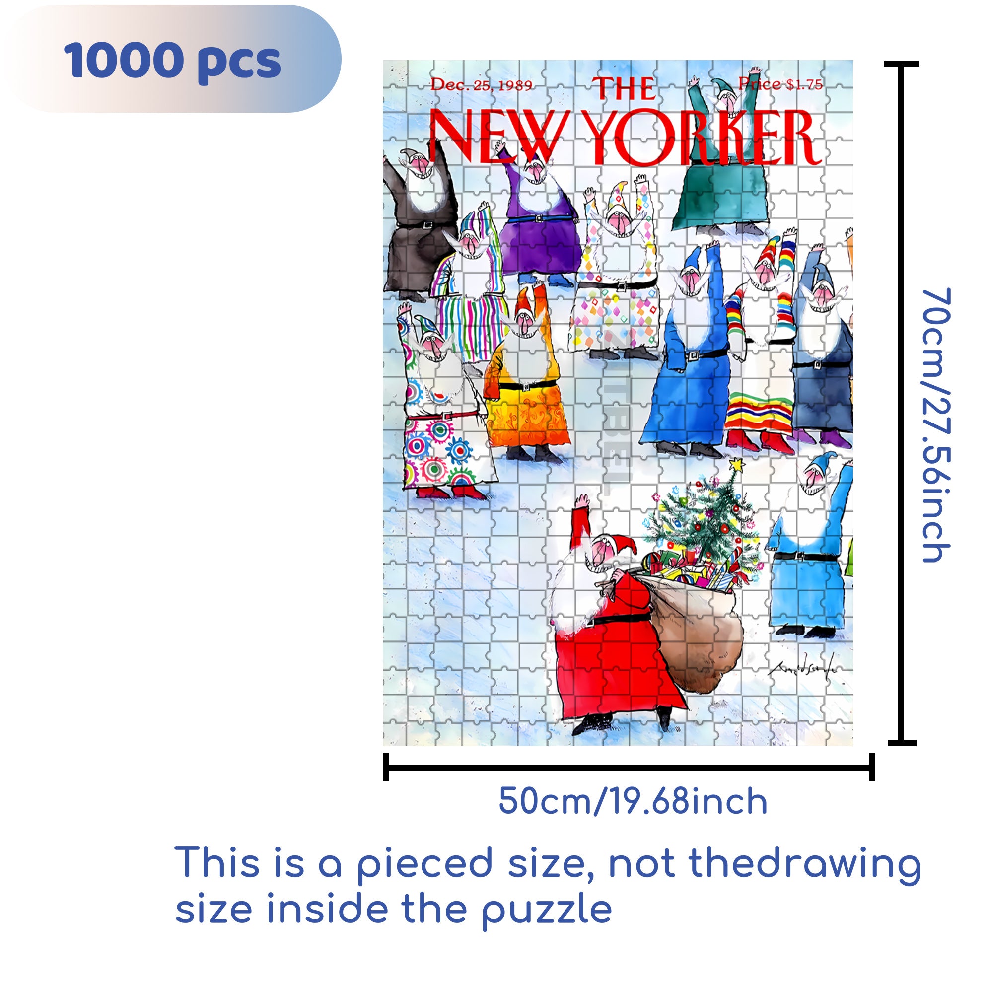 Substitute 500pcs/1000pcs Jigsaw Puzzle, Scratch-Resistant, Interactive Family Game & Brain-Boosting DIY Decor, Perfect for Halloween, Christmas & New Year Gifts, Family Puzzle Game